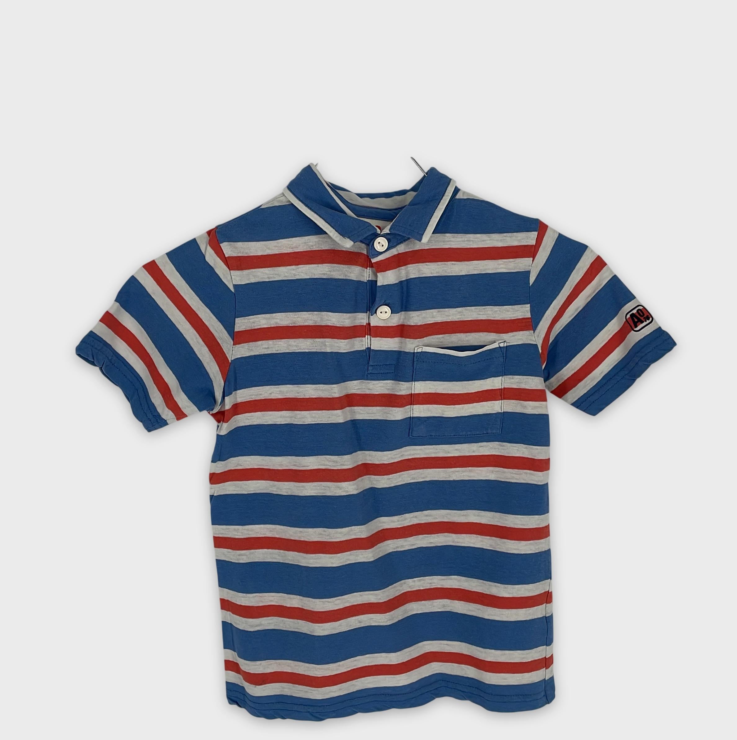 0-AO 76 - Polo rayé - Taille 6 ans