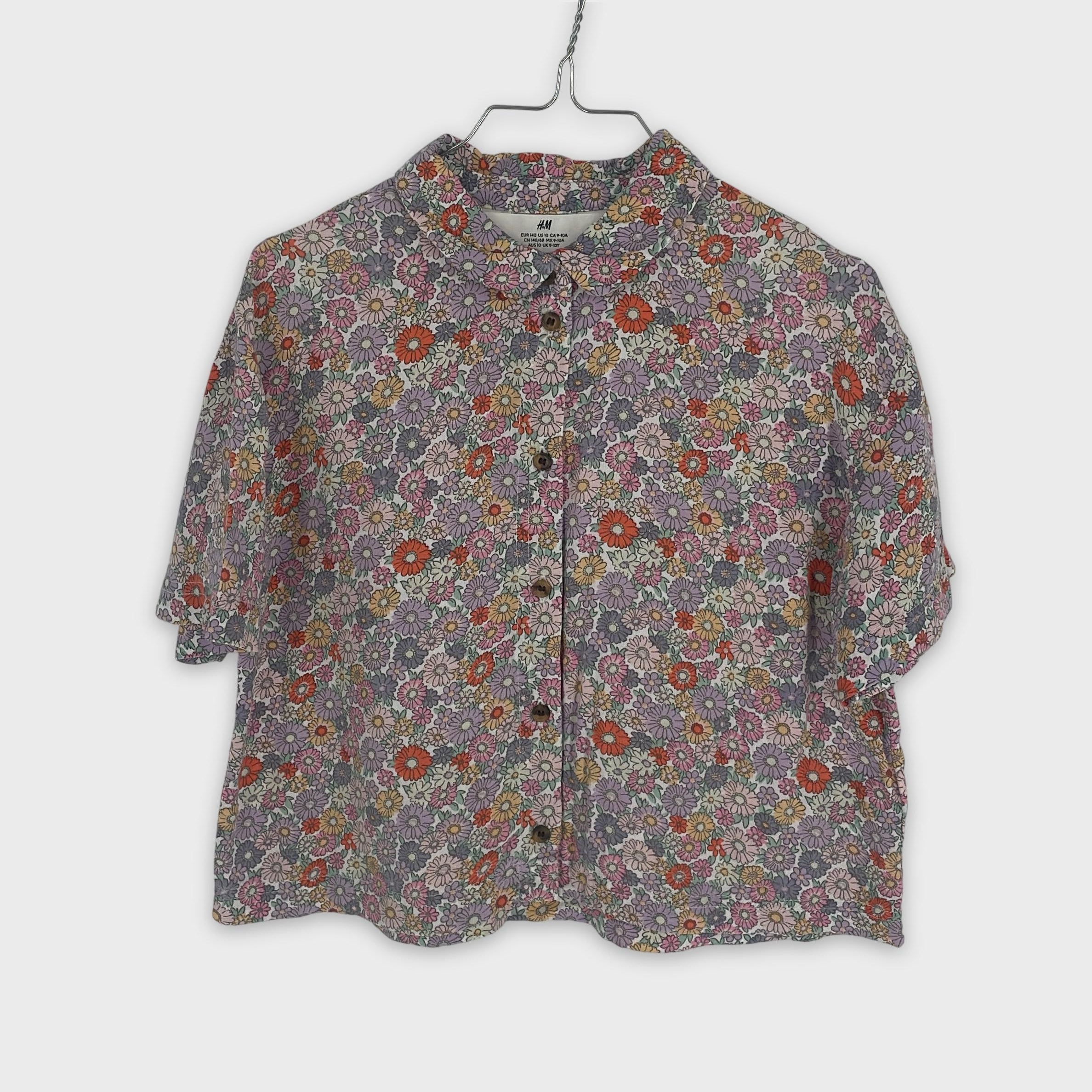 0-H&M - Chemise fleurie - 9-10 ans