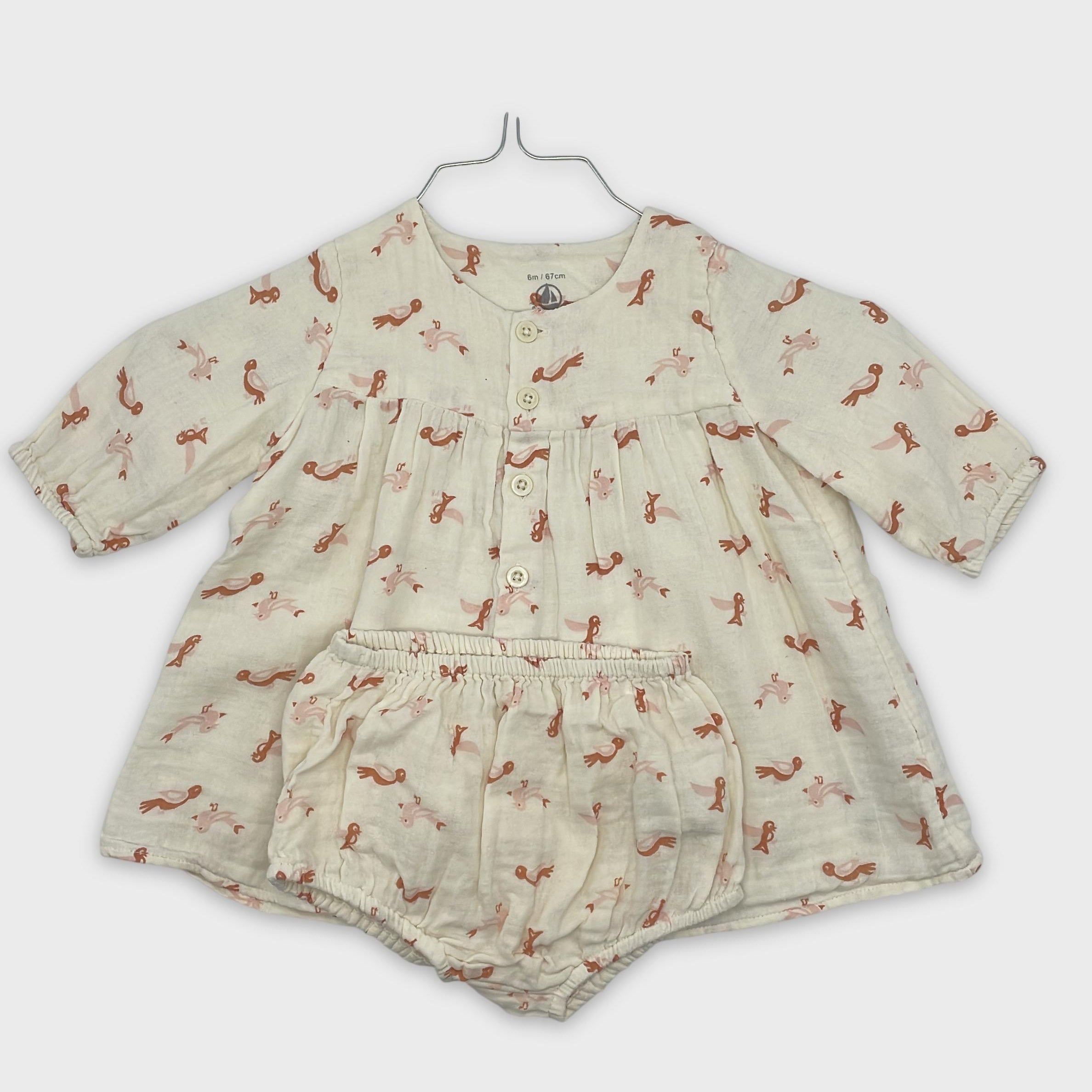 0-Ensemble Petit Bateau 6 mois
