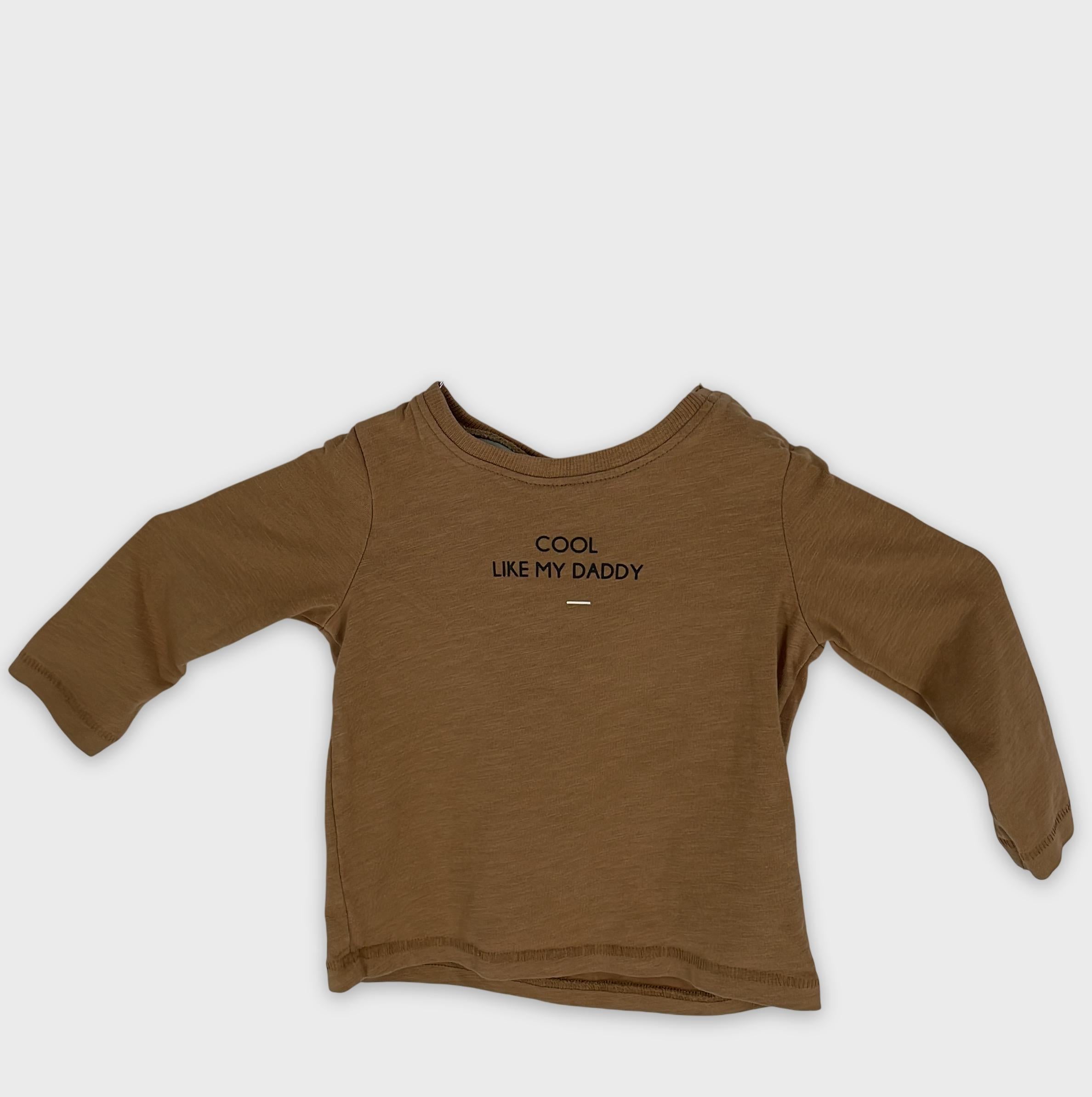 0-T-shirt manches longues Cuddles And Smiles 6 mois