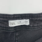 1-Jean ZARA coupe droite noir délavé 👖