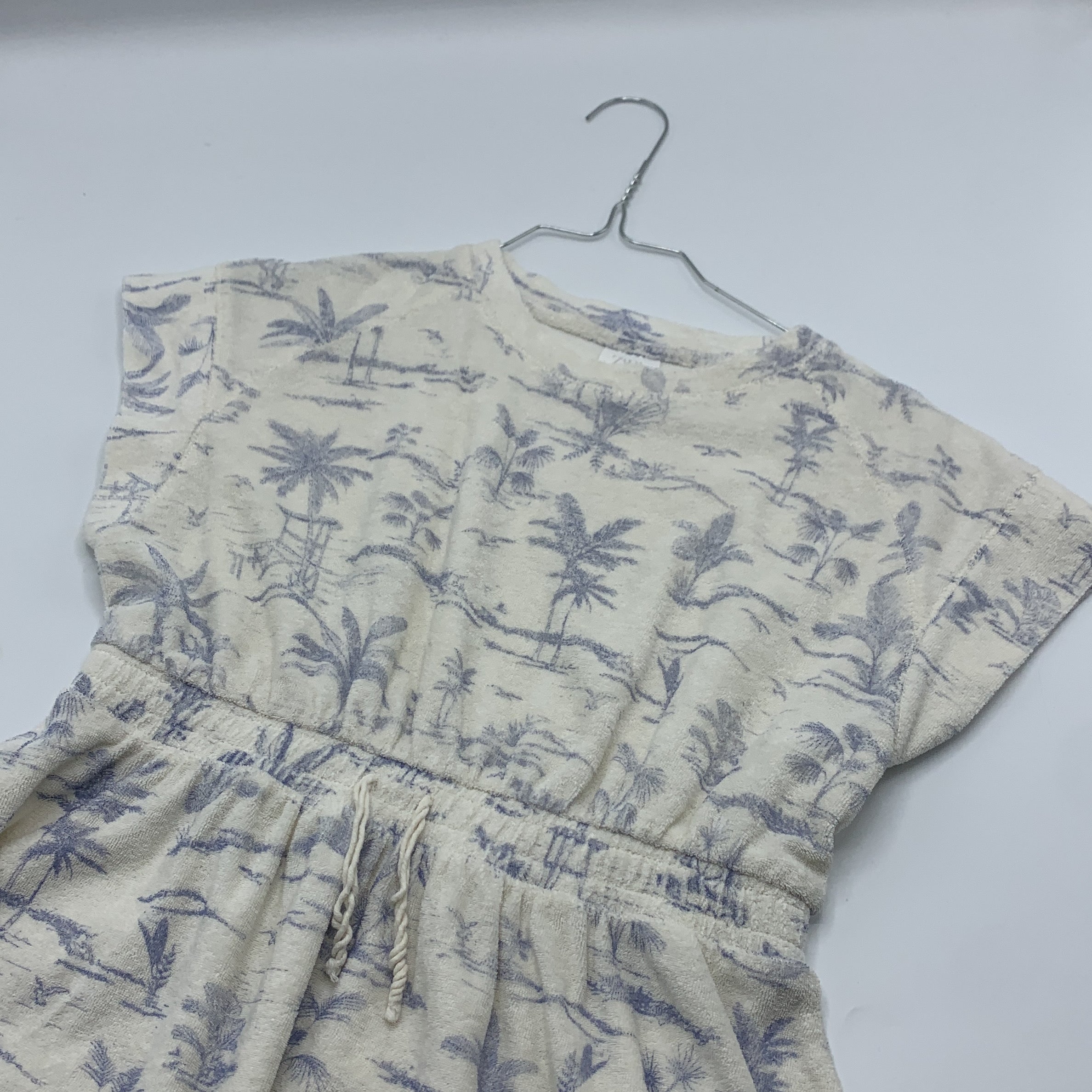 1-Robe de plage ZARA🌴, taille 9 ans, motif palmiers