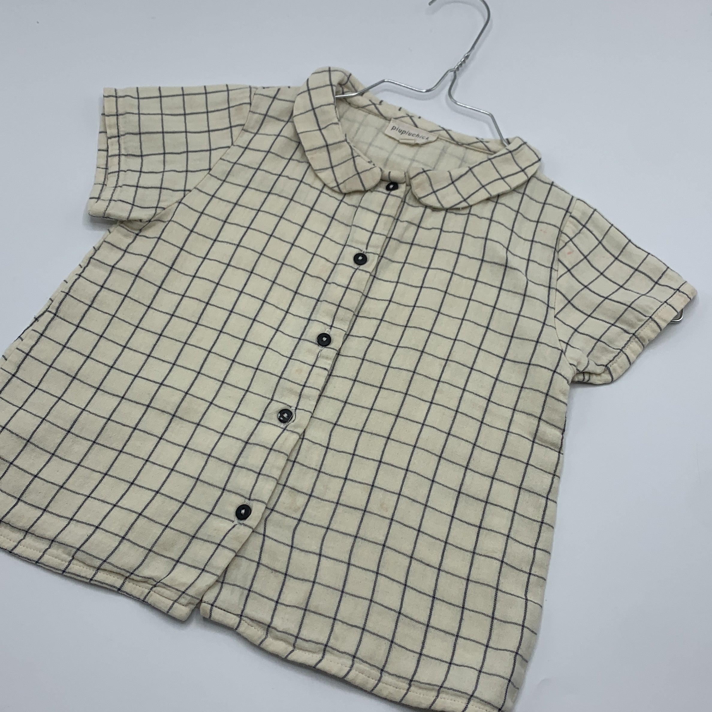 1-Chemise à carreaux piupiuchick, 24 mois