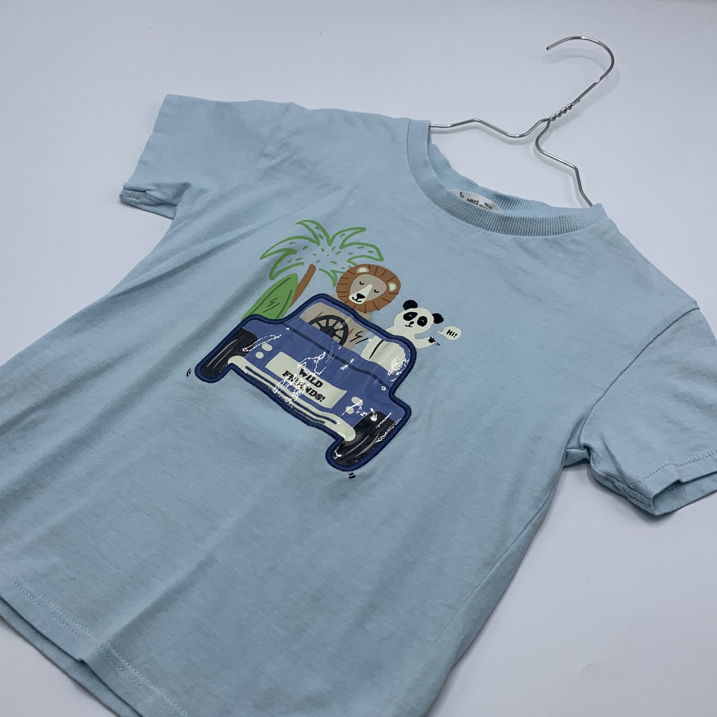 1-T-shirt MNG 🦁🐼 Voiture et animaux