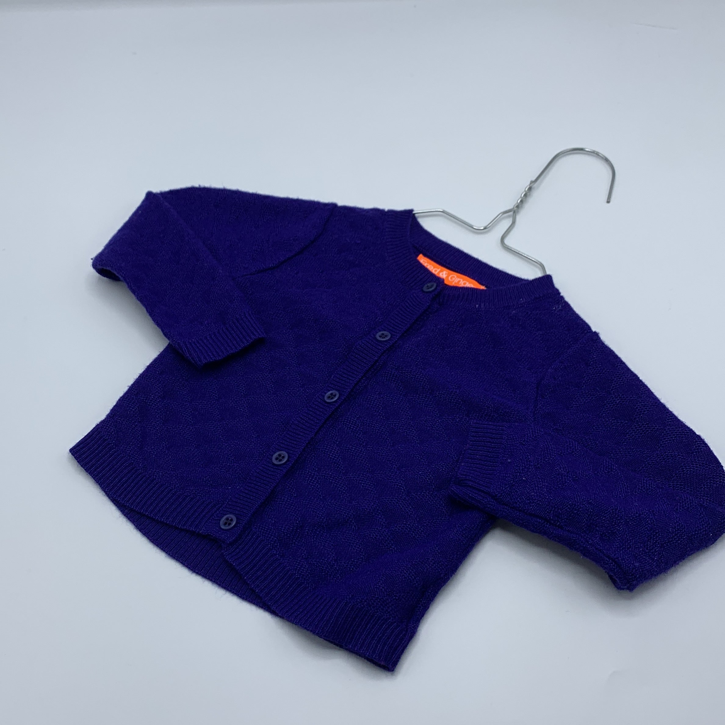 1-Gilet Fred & Ginger 💜 Cardigan boutonné en maille