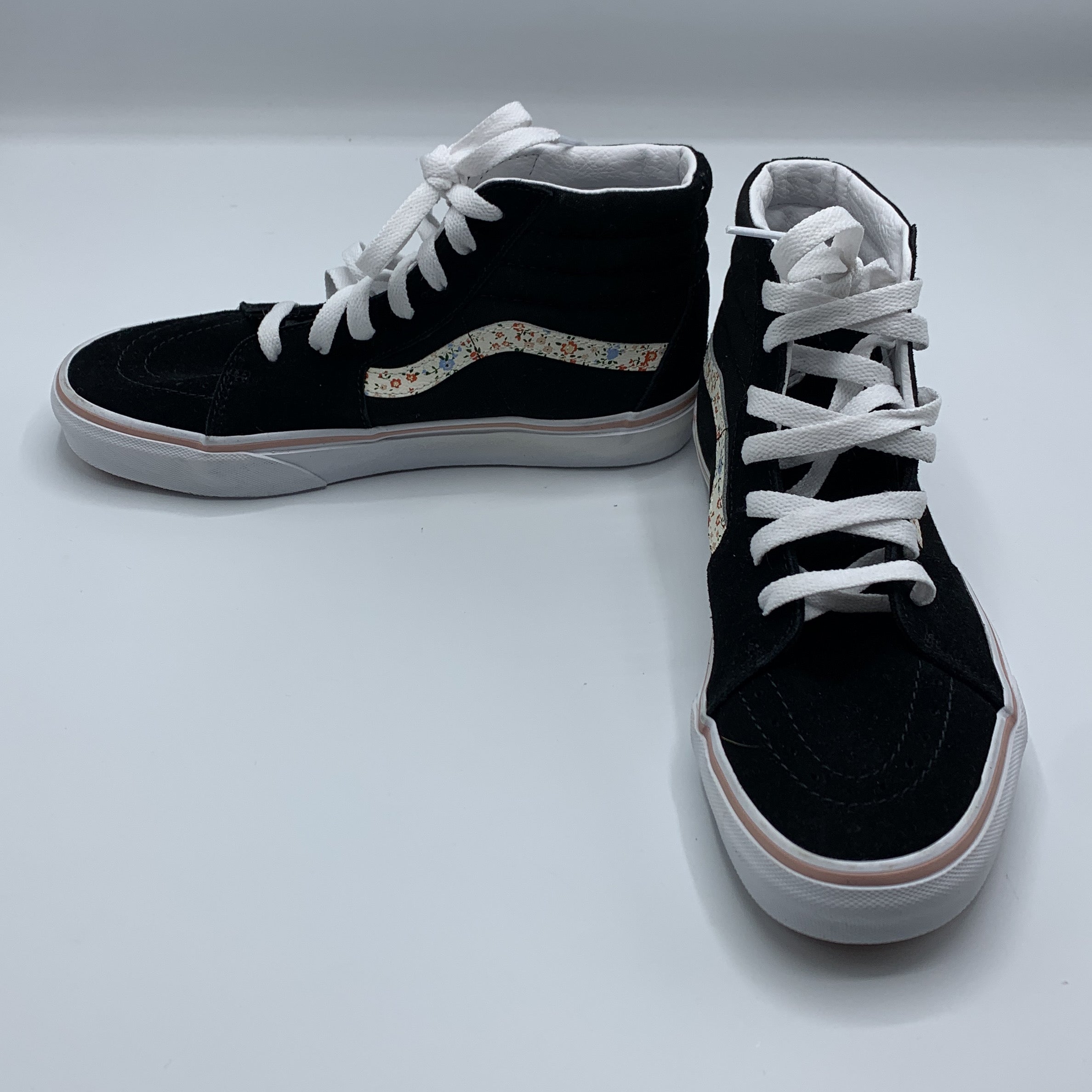 1-Vans 🛹 Baskets montantes SK8-Hi à fleurs, taille 37