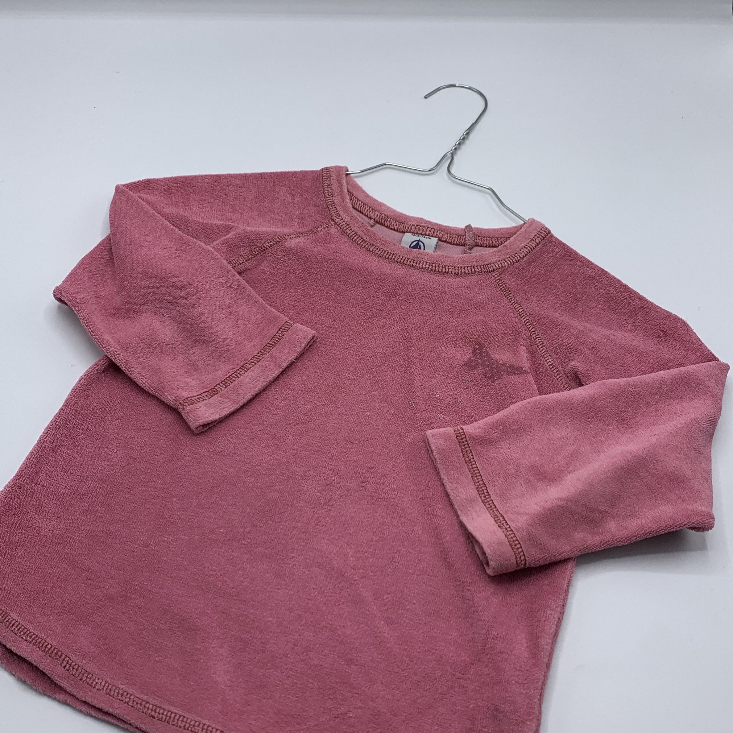 1-T-shirt Petit Bateau, 3 ans, rose 👚