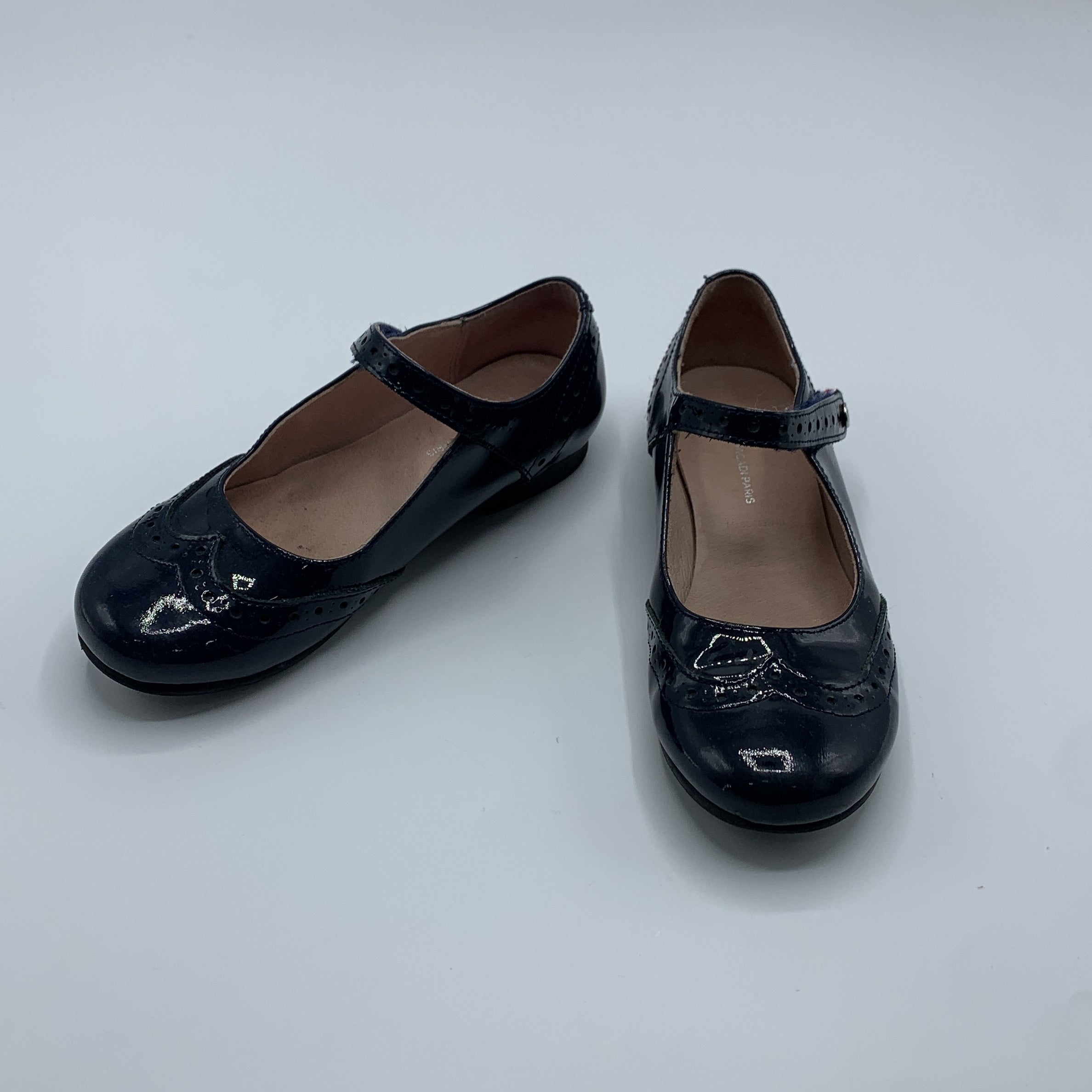 1-Chaussures Jacadi Paris, babies vernies bleues 💙