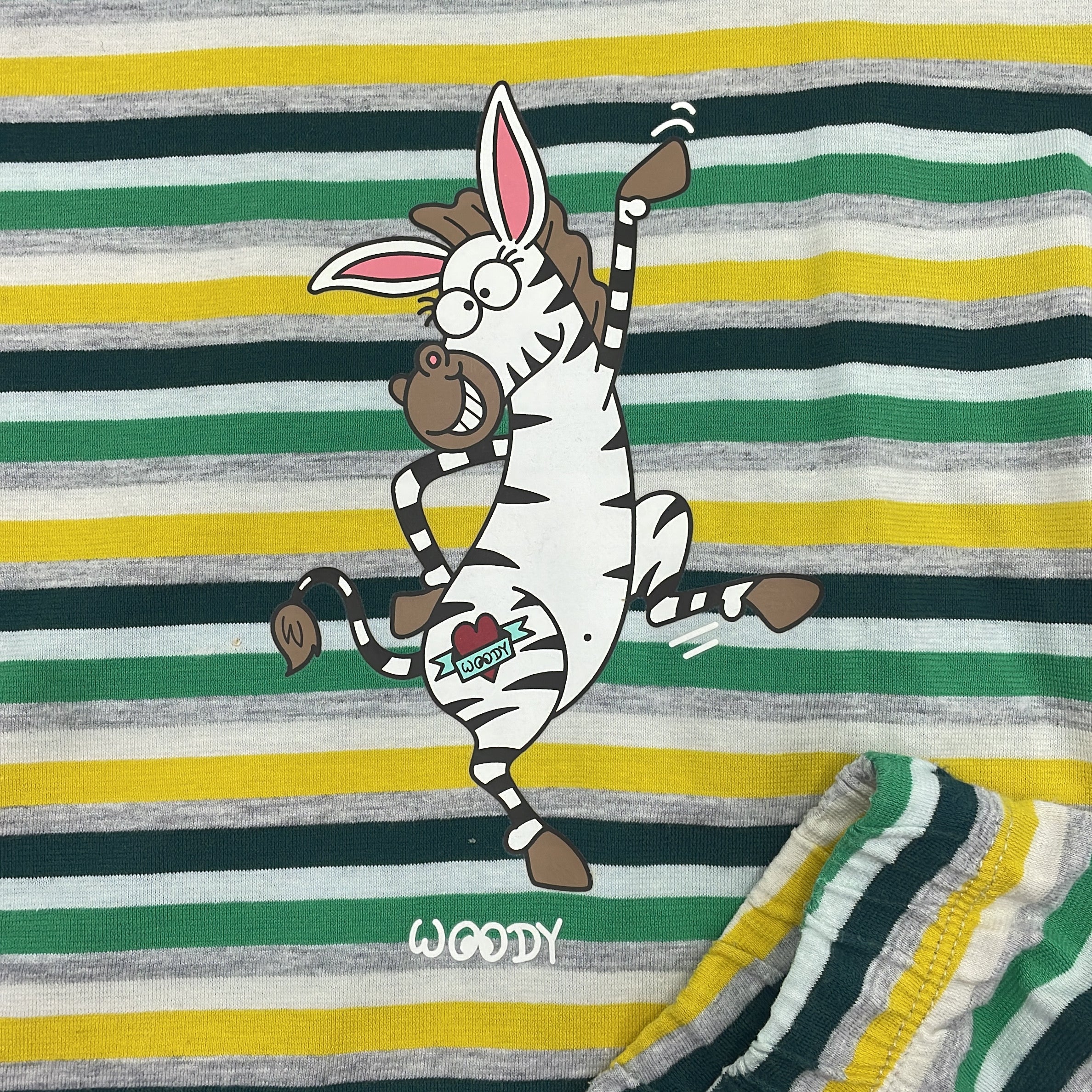 1-WOODY - Ensemble t-shirt et short rayé - 4Y