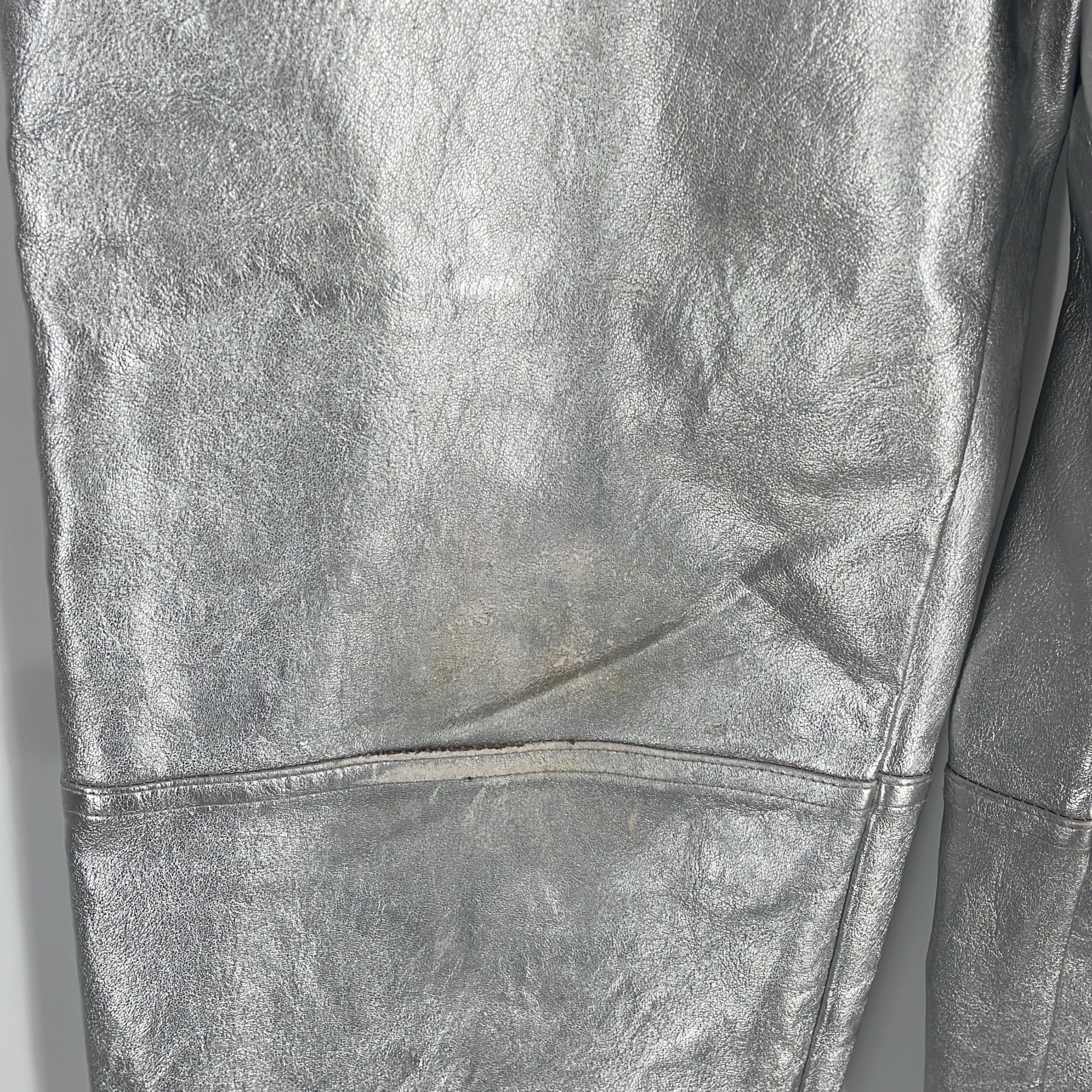 1-Zara - Pantalon Métallisé - Taille S/M