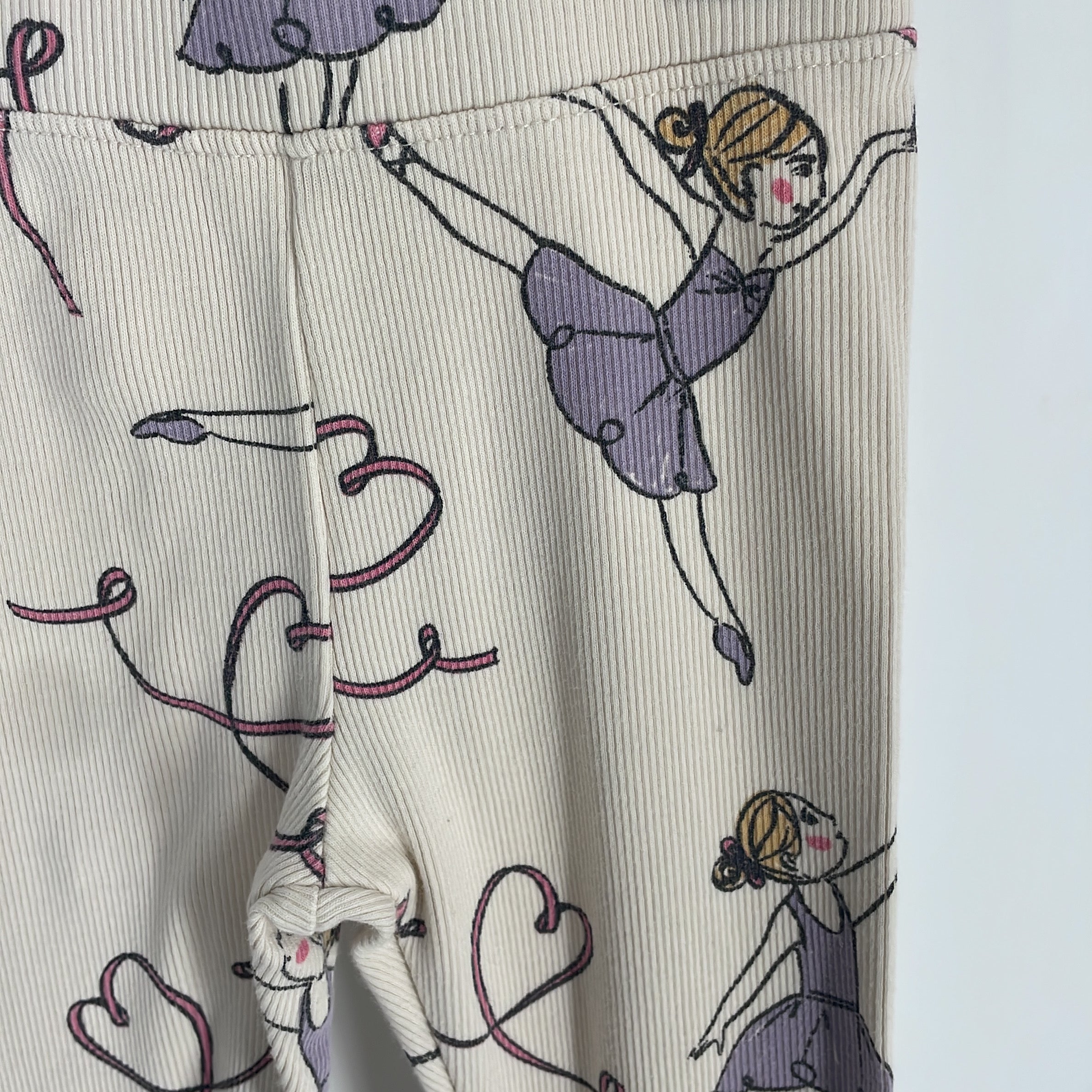 1-ZARA - Legging Ribbed Ballerine - 5 Ans