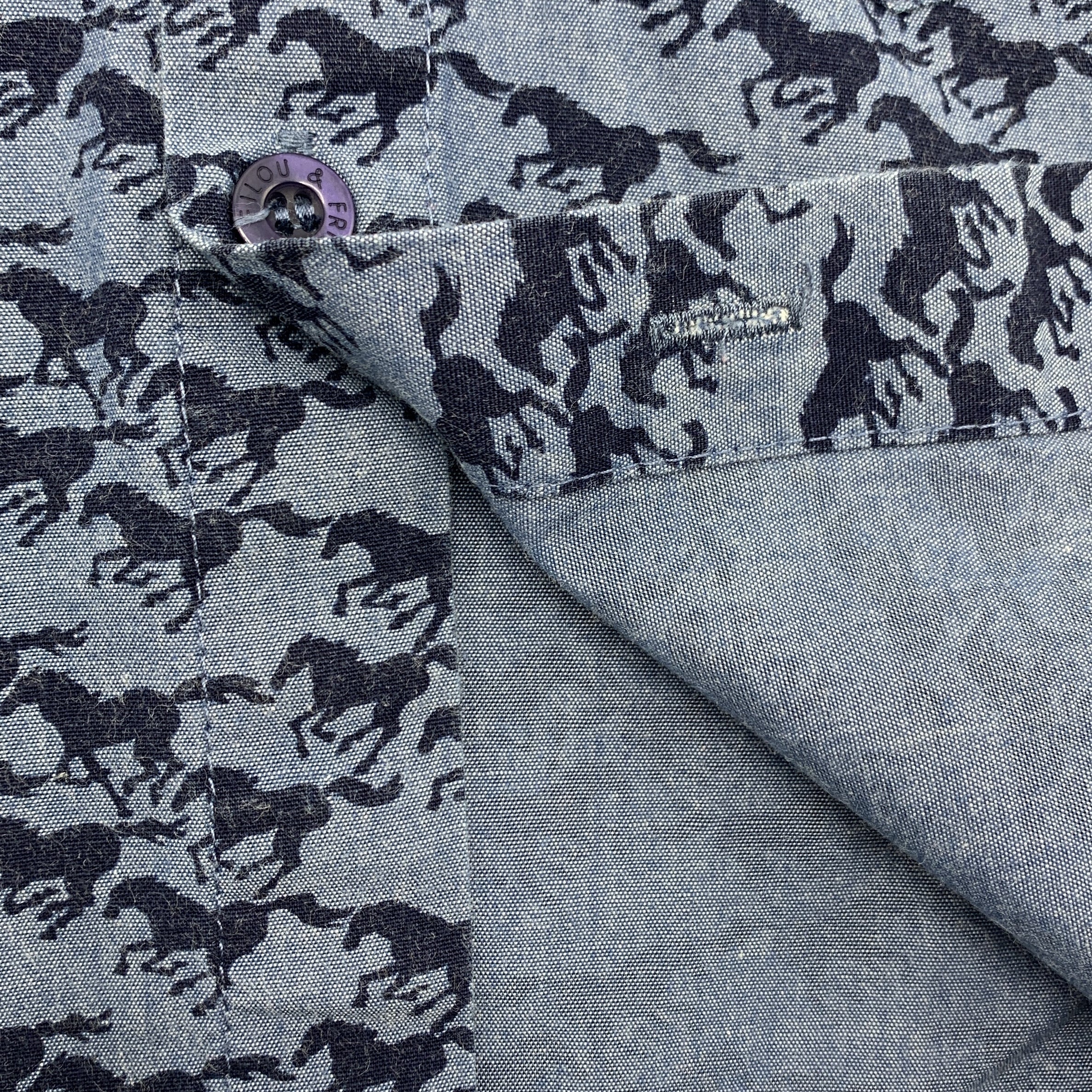 2-P'TIT FILOU 🐴 Chemise manches courtes imprimé chevaux - 6M