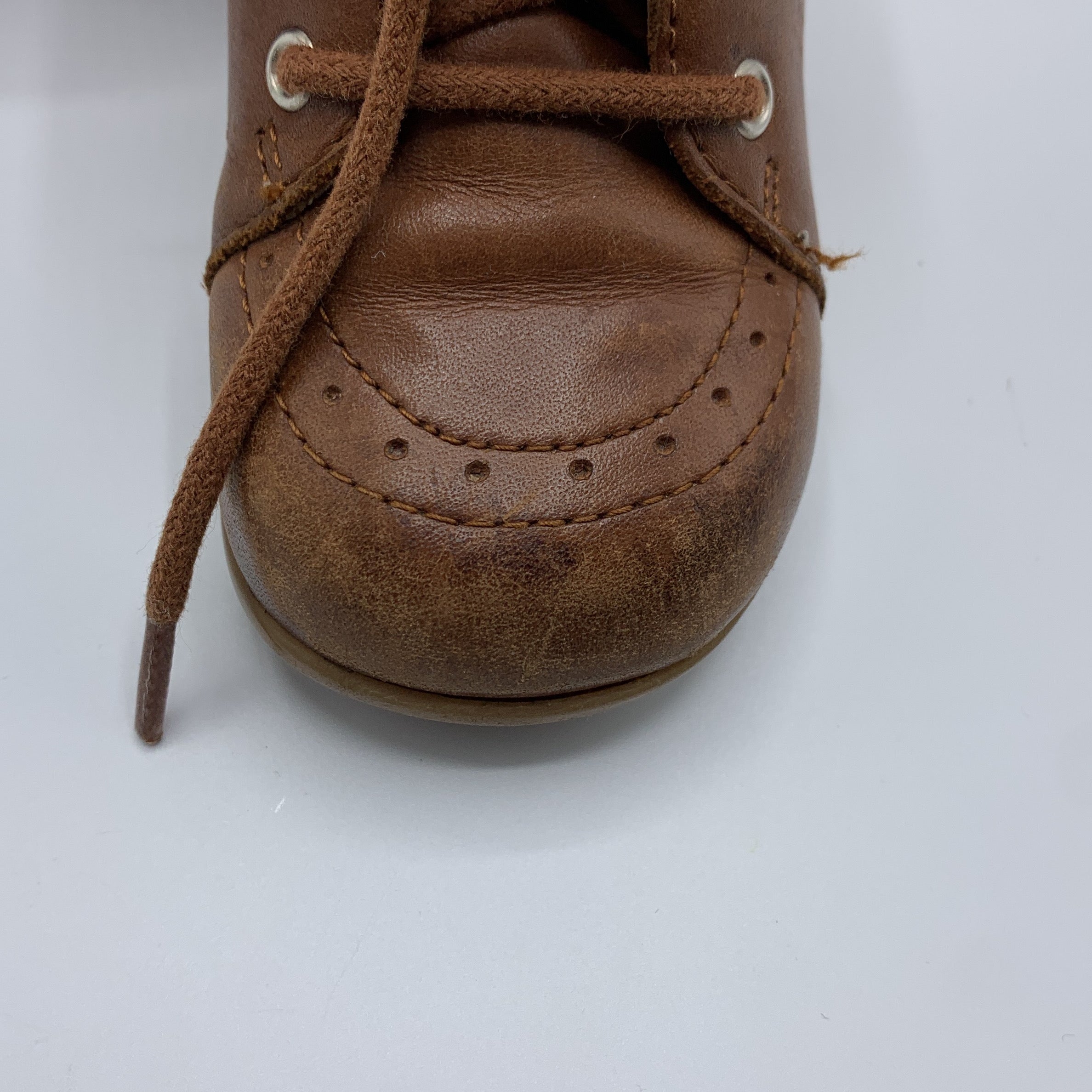 2-Chaussures Jacadi Paris, bottines en cuir marron pointure 21