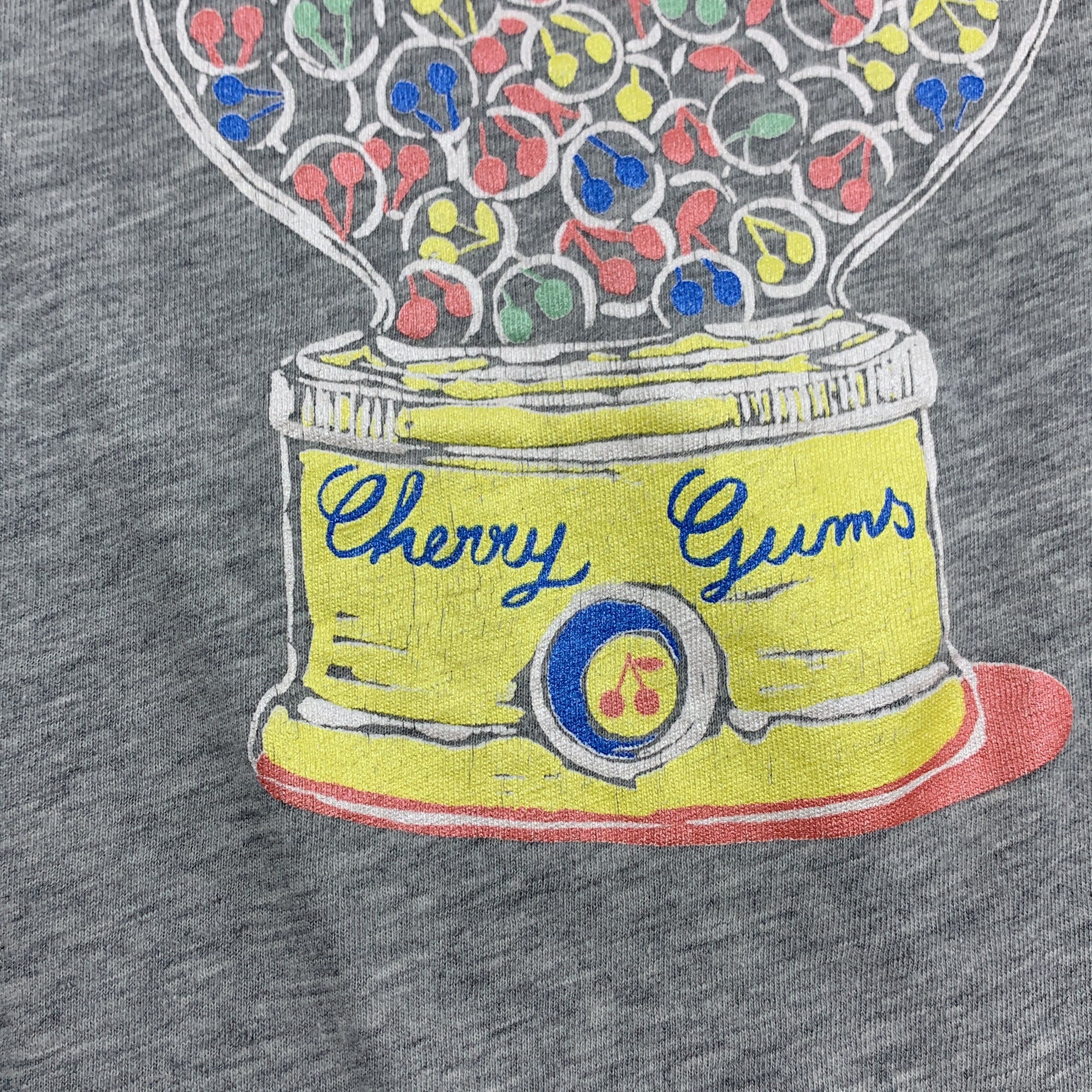 2-Bonpoint 🍒 T-shirt gris imprimé distributeur de bonbons
