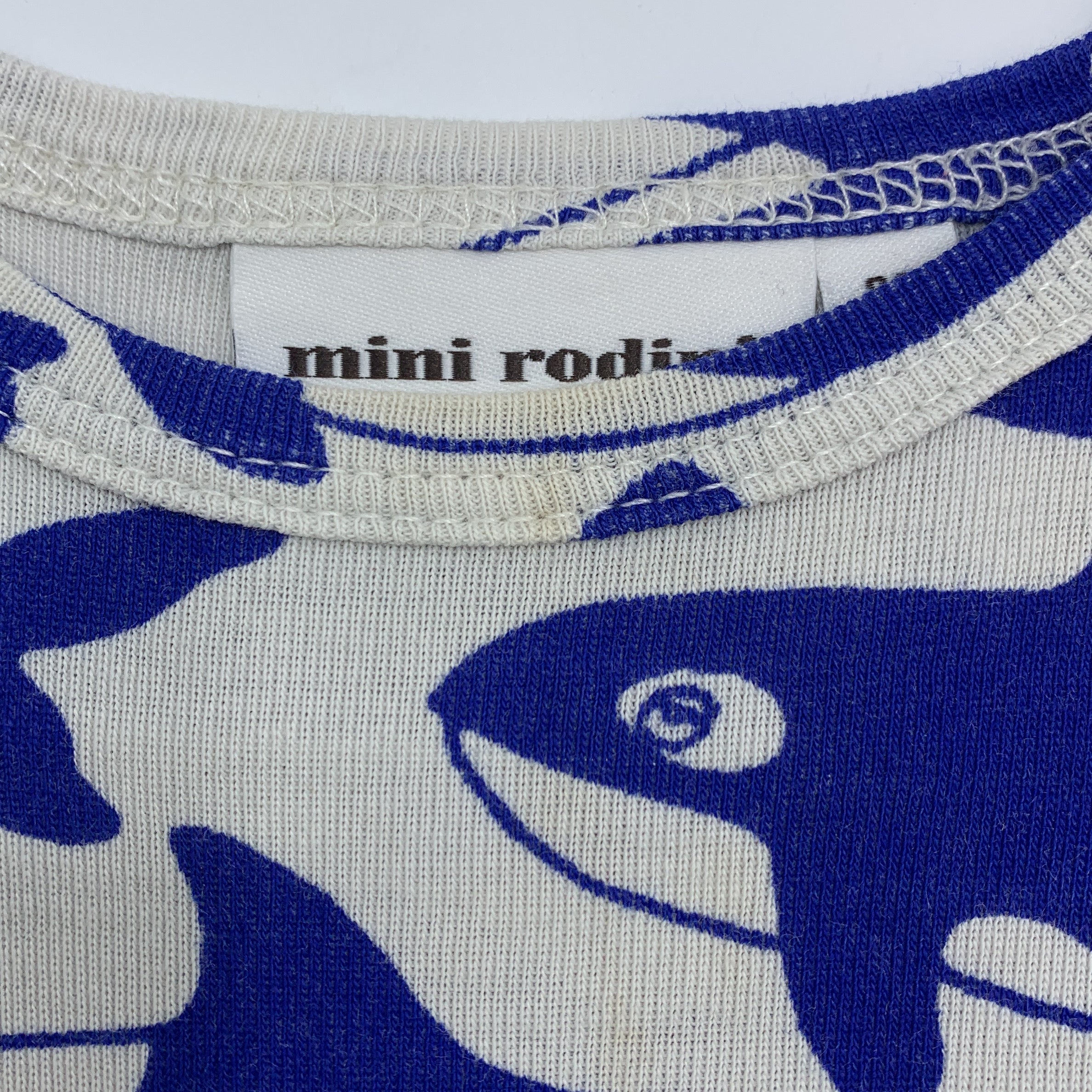 2-Mini Rodini 🐳 Robe Imprimée Orques, 80/86