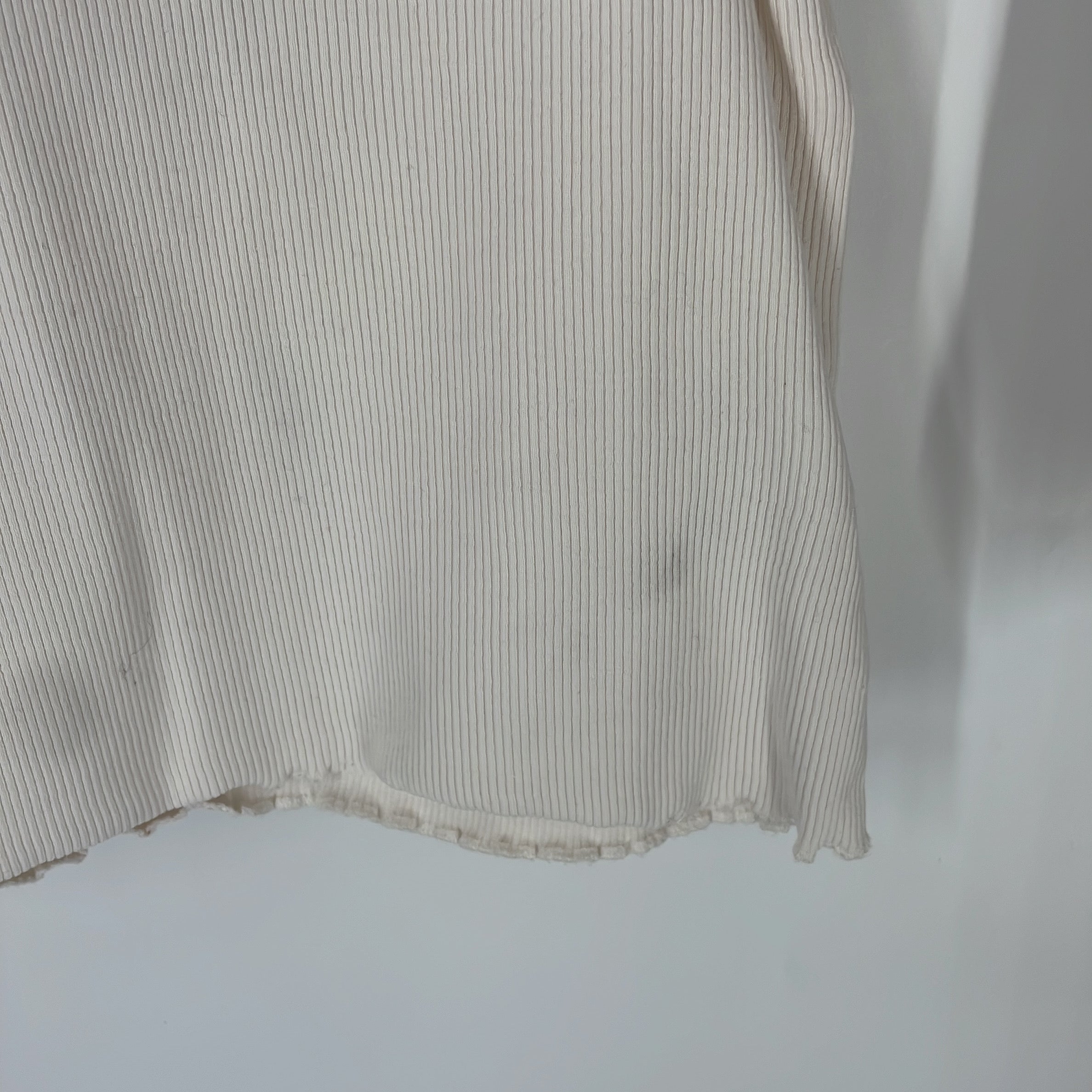 2-Zara - T-shirt manches longues côtelé - 6 ans (116 cm)