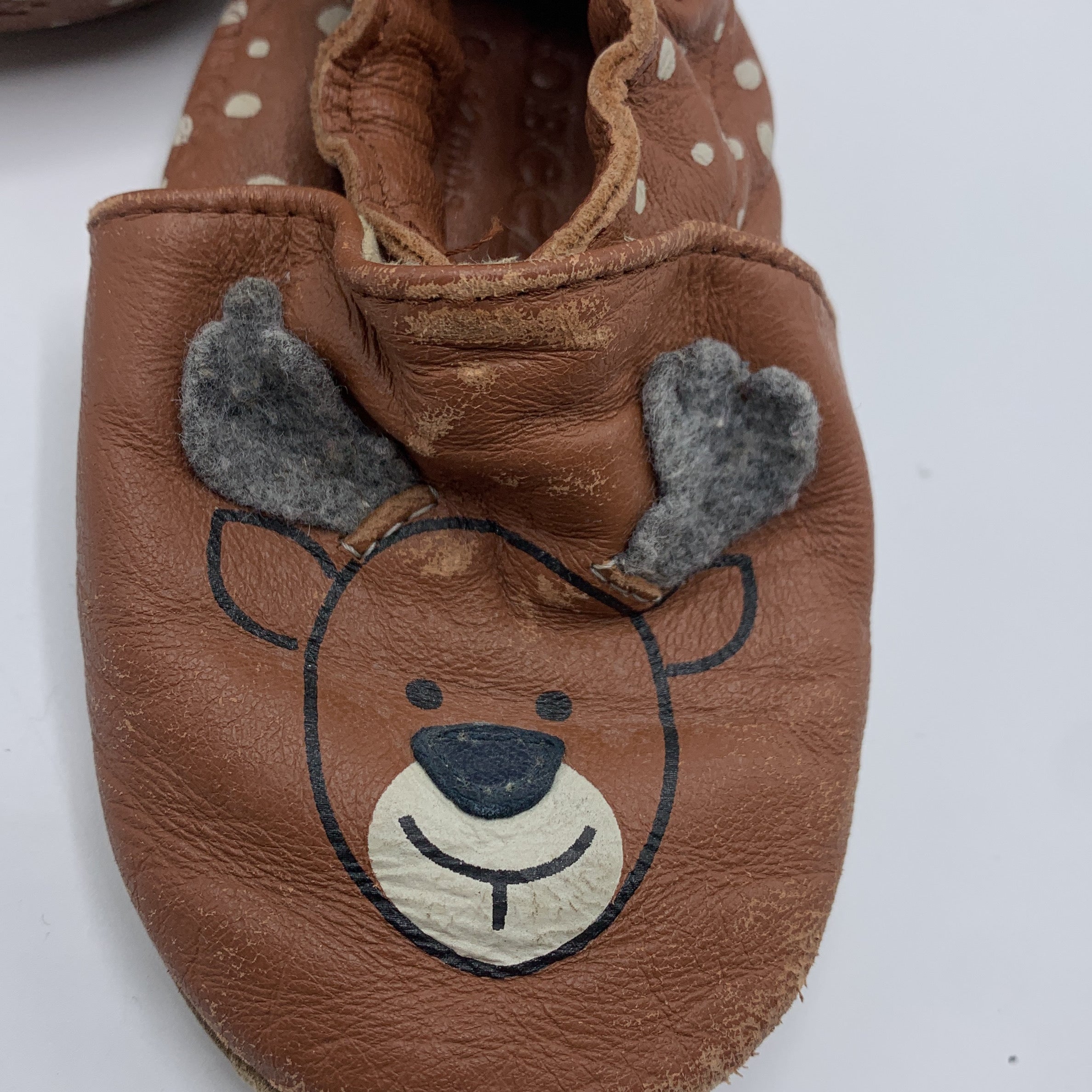 3-ROBEEZ Chaussons en cuir motif renard 🦊