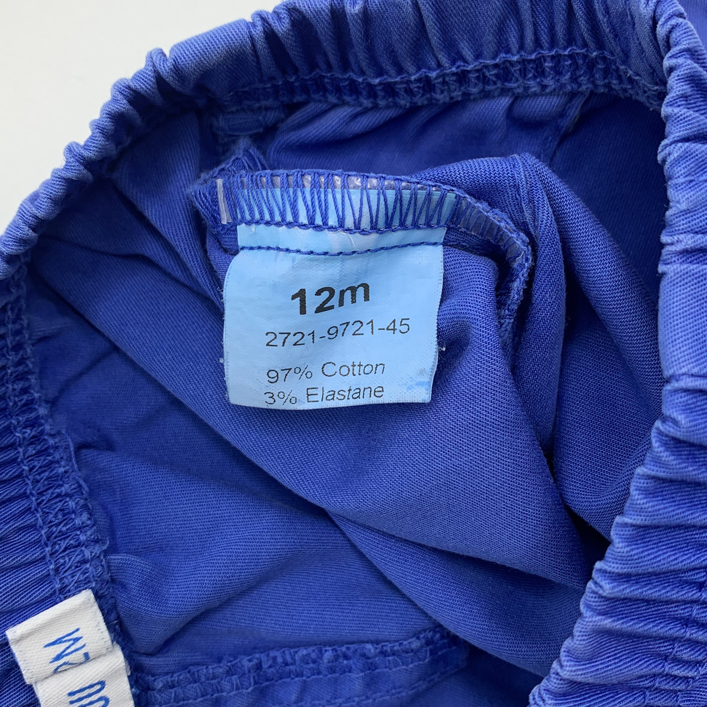 5-P'tit Filou 👖 Short bleu en coton pour enfant