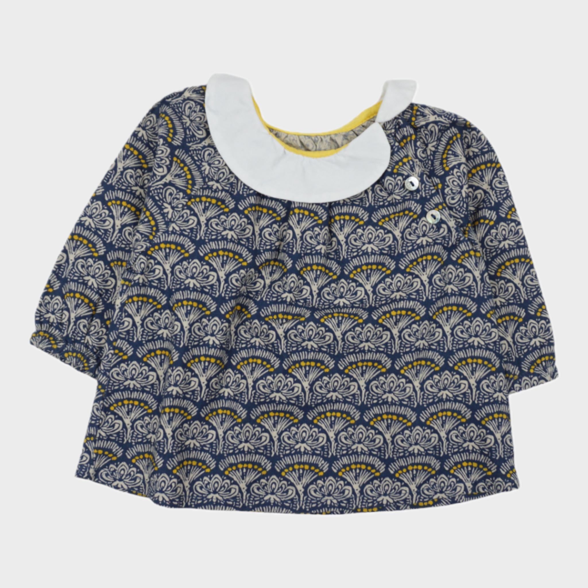 Blouse Bleu - 3 mois