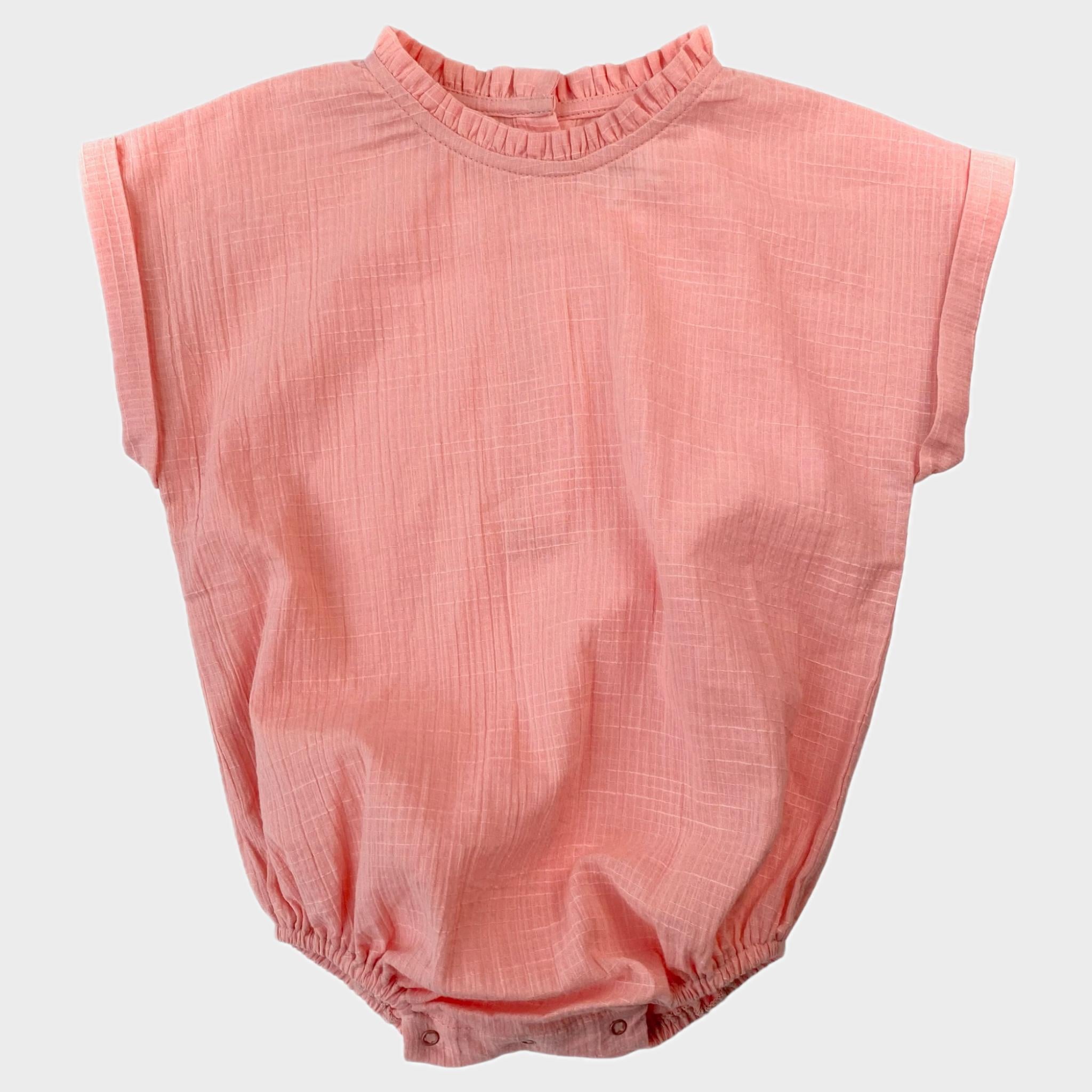 Barboteuse Rose - 6 mois (neuf)