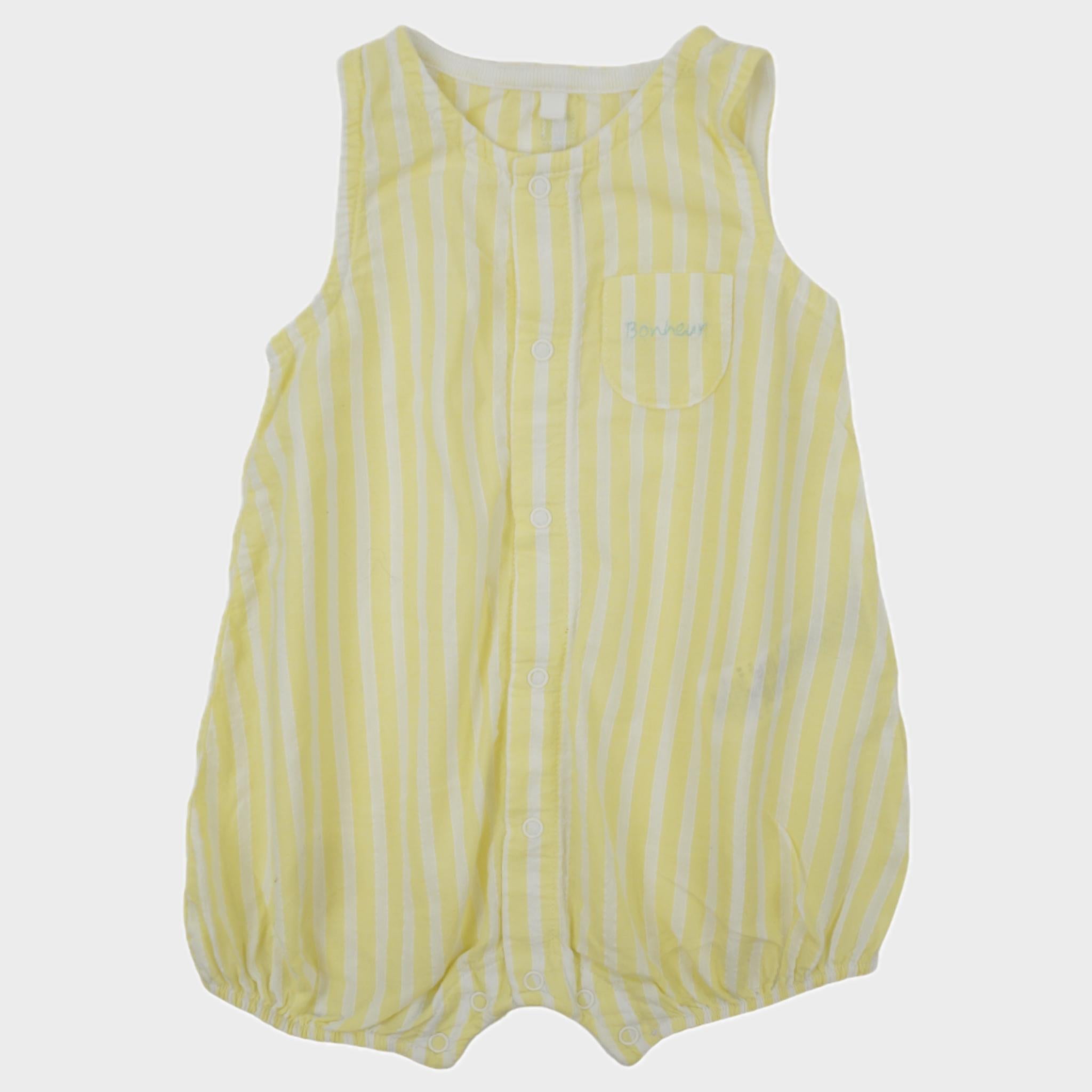 Barboteuse Jaune - 3 mois