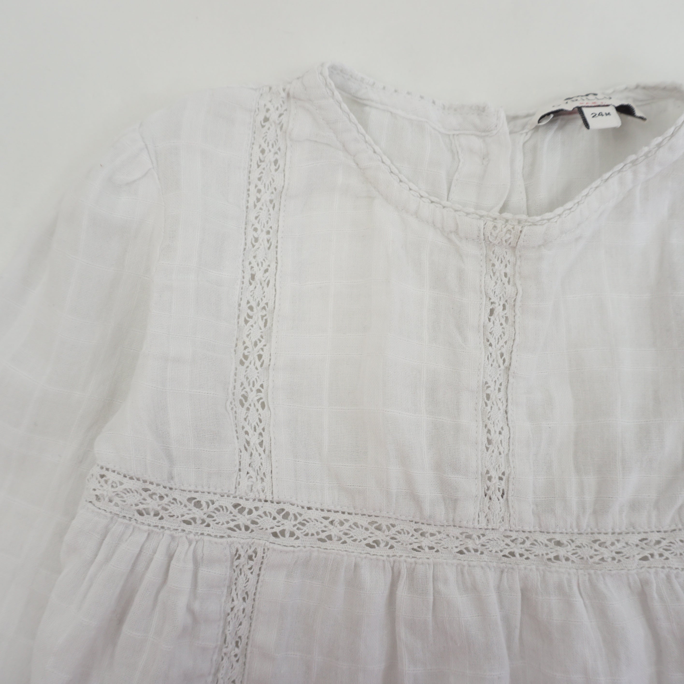 Blouse Blanc - 24 mois