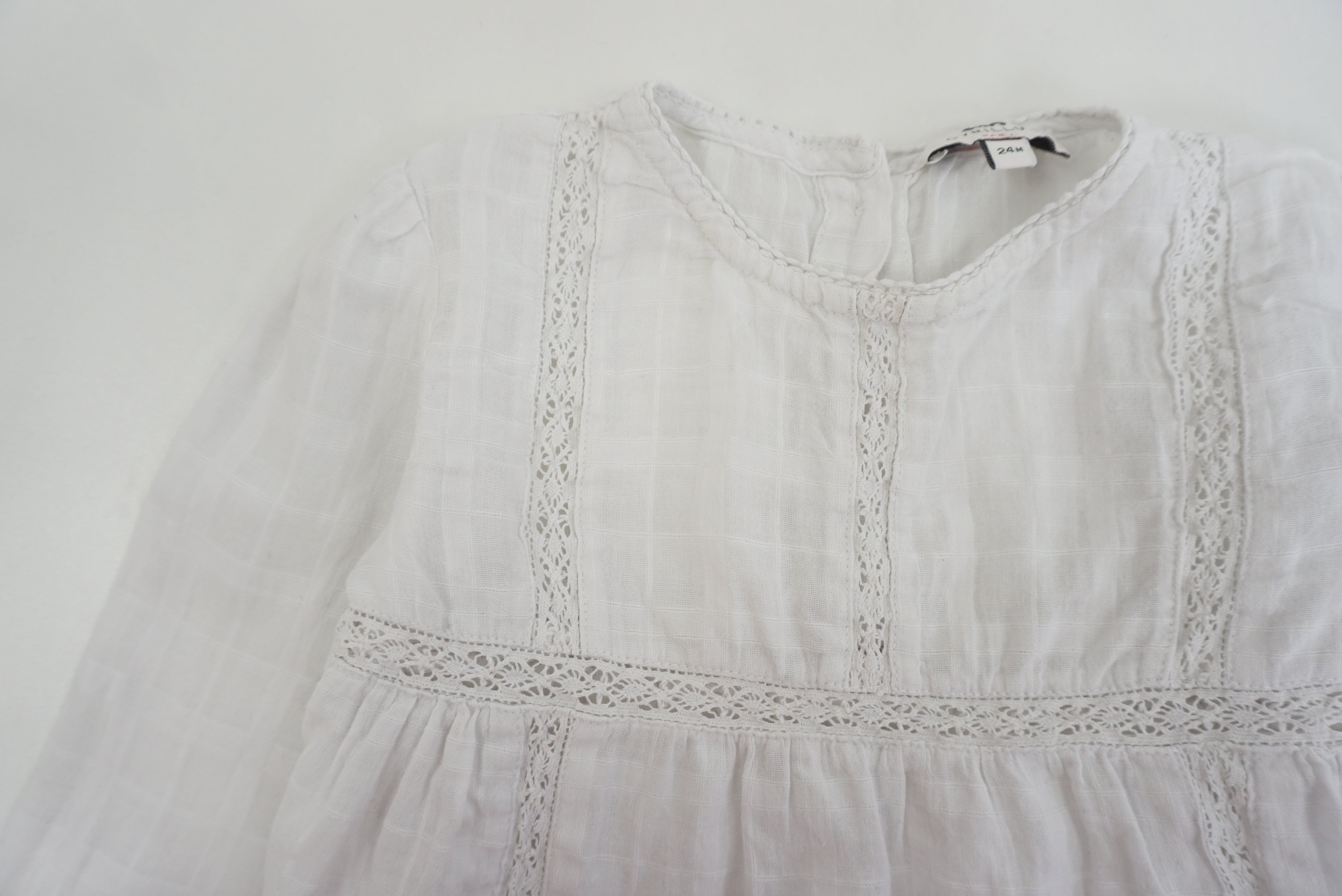 Blouse Blanc - 24 mois