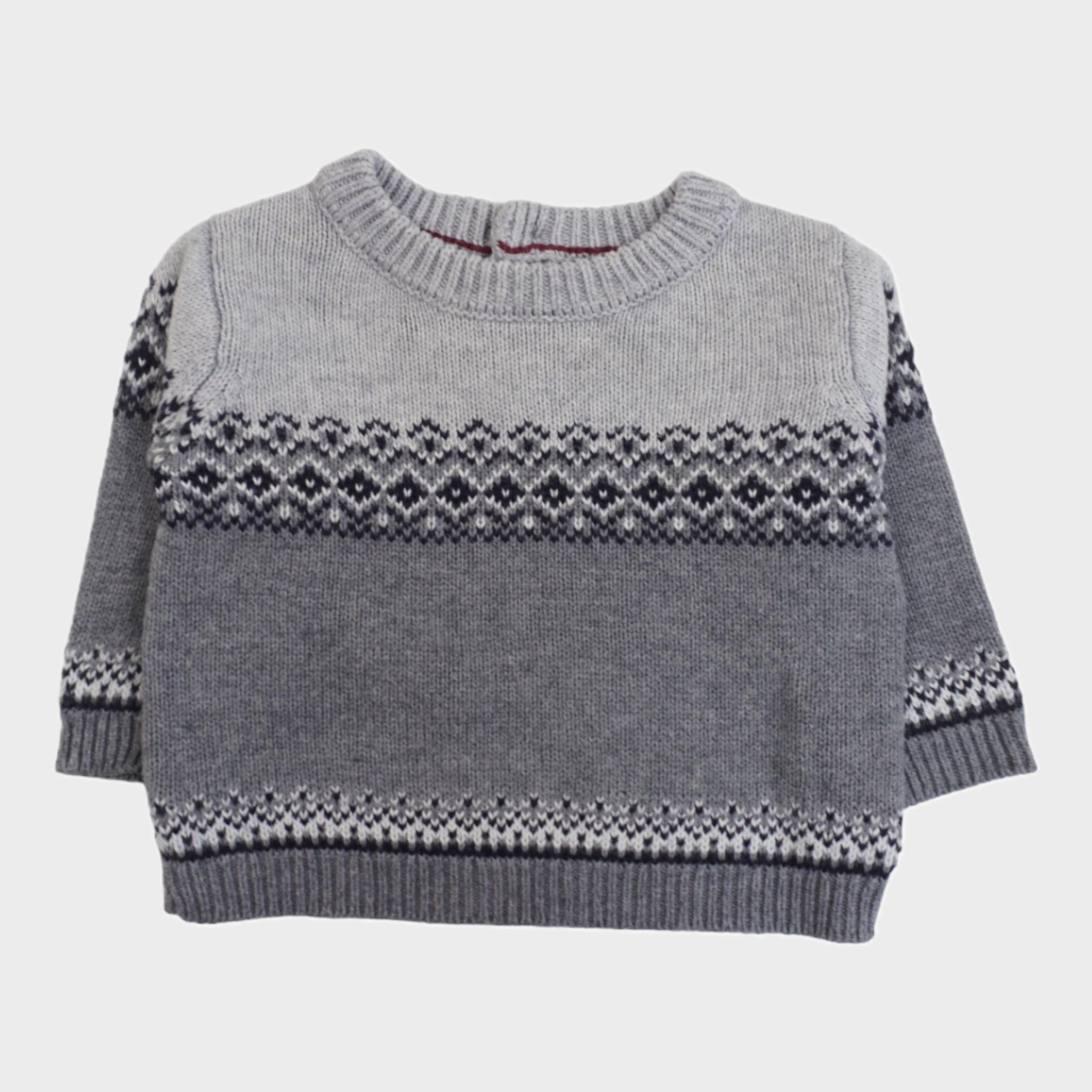 Pull Gris - 6 mois