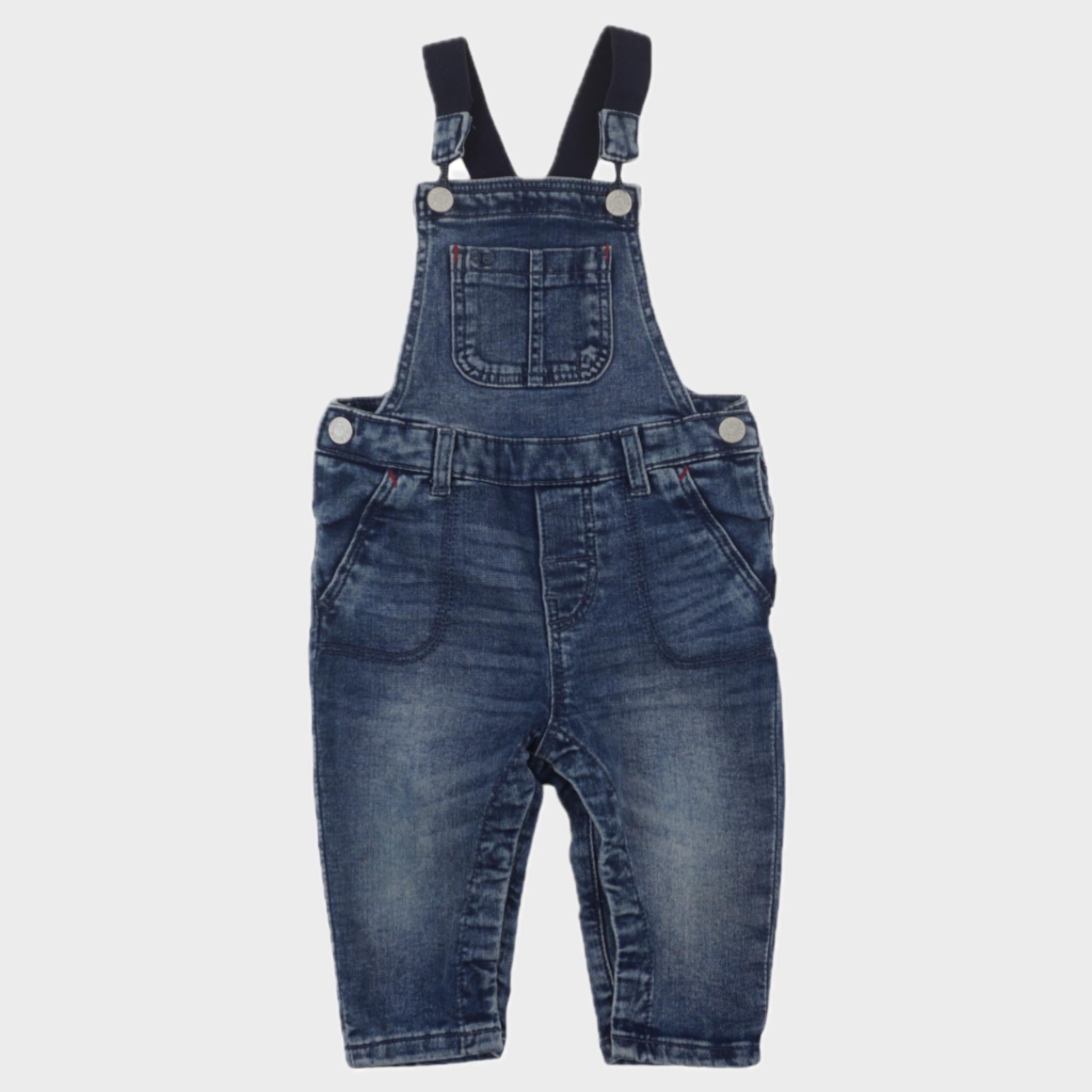 Salopette Bleu - 6/9 mois