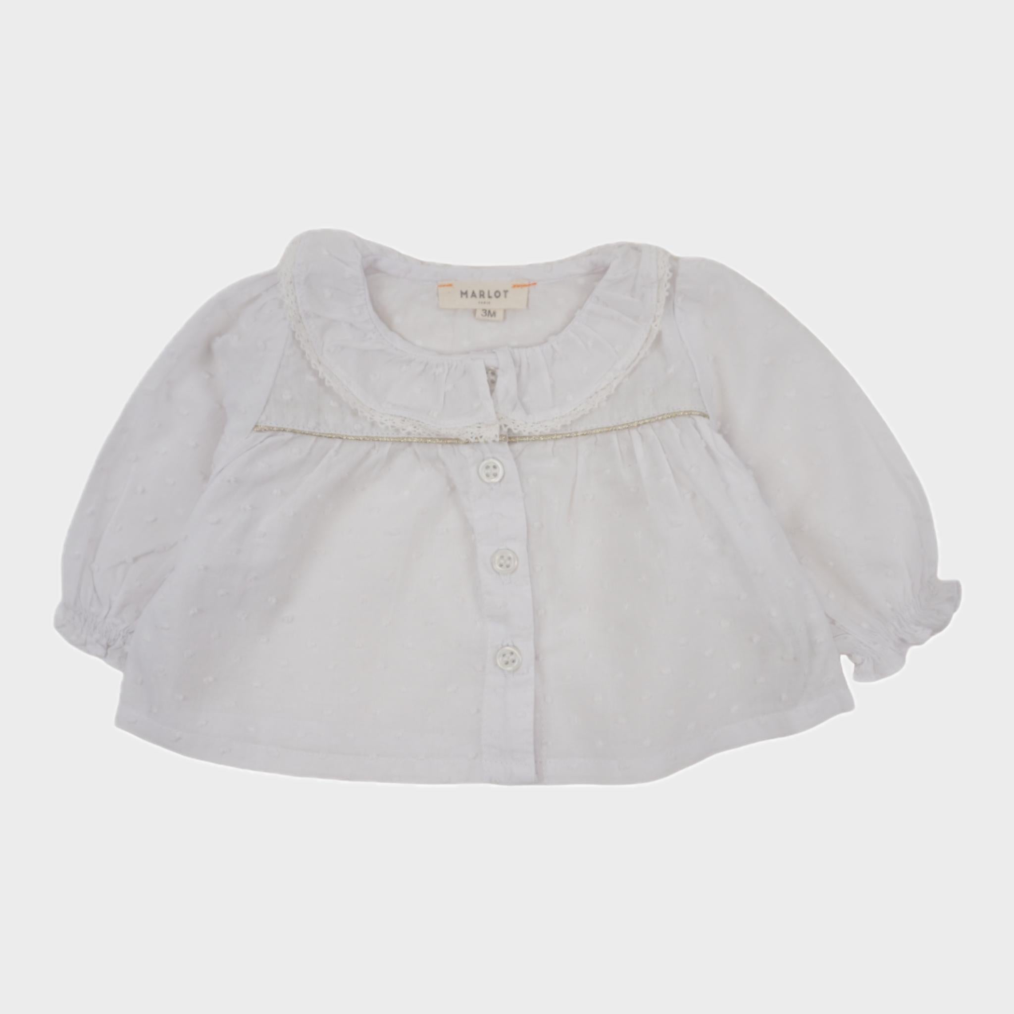 Blouse Blanc - 3 mois