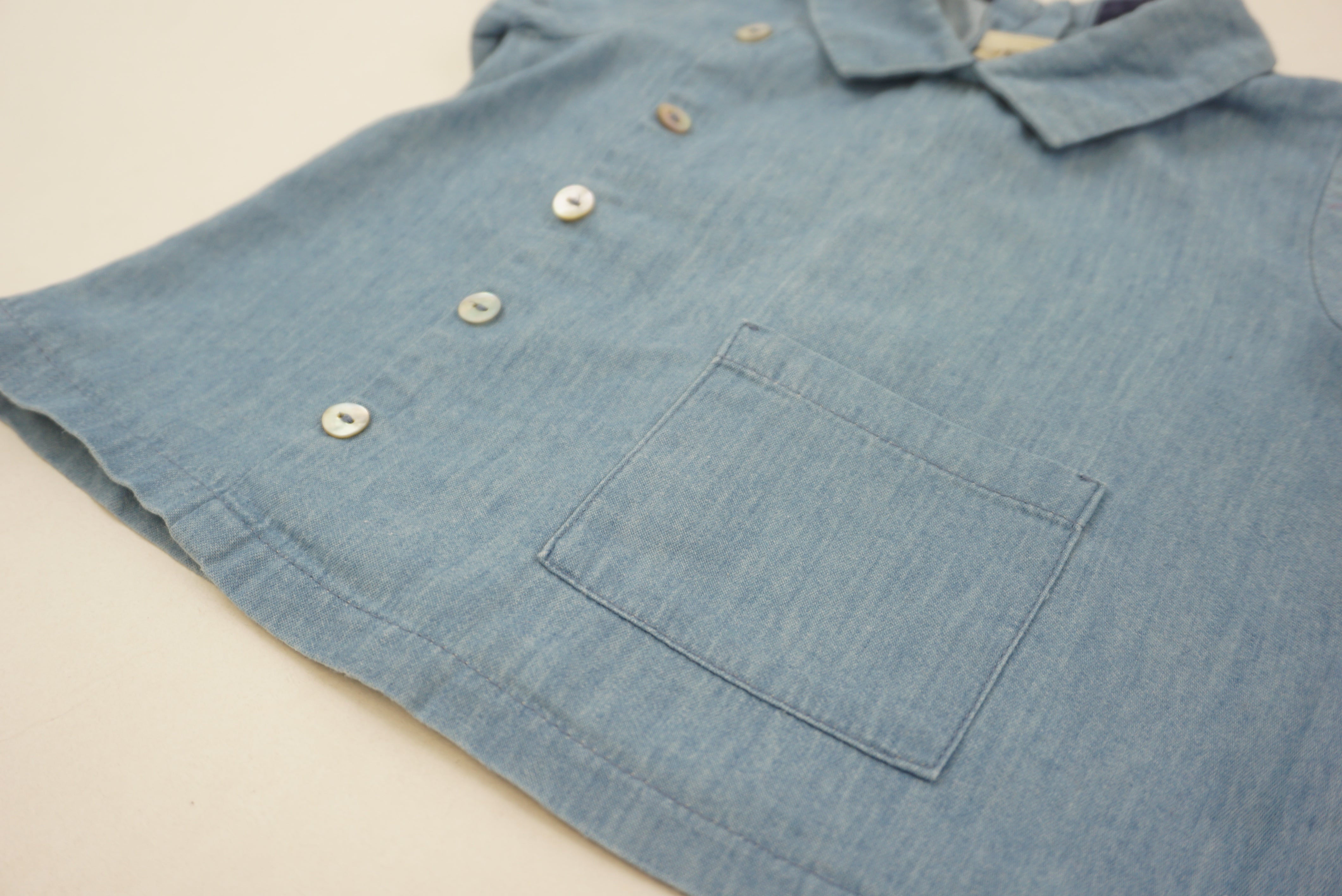 Blouse Bleu - 6/9 mois