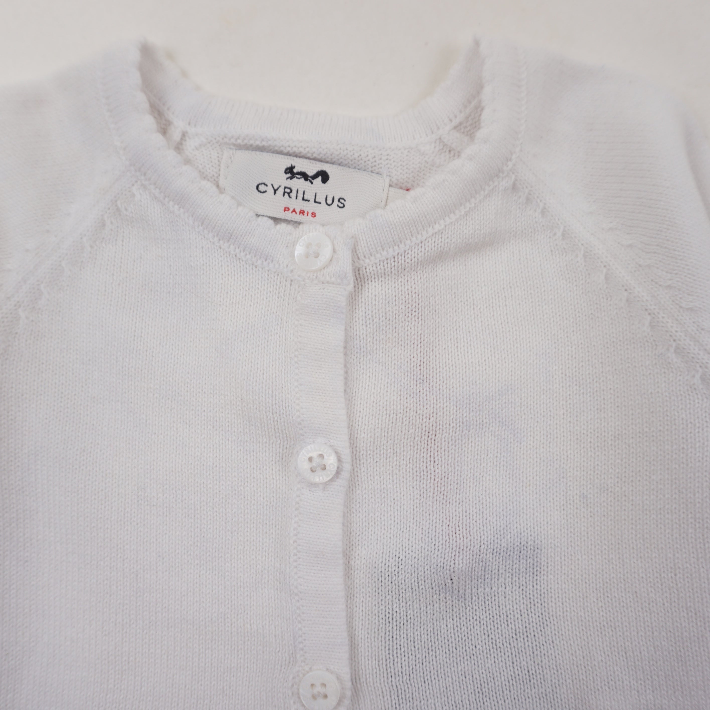 Gilet Blanc - 6 mois