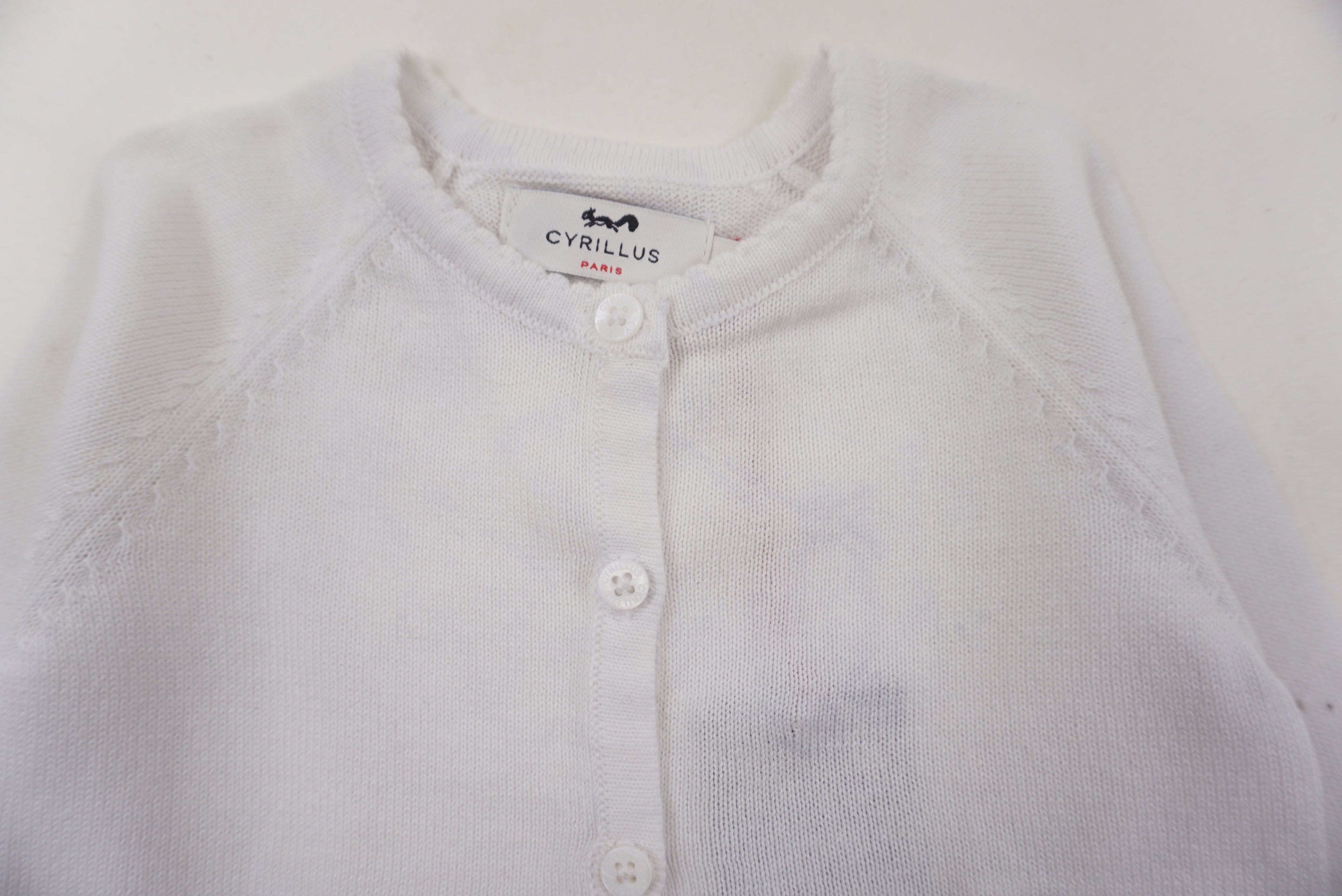 Gilet Blanc - 6 mois