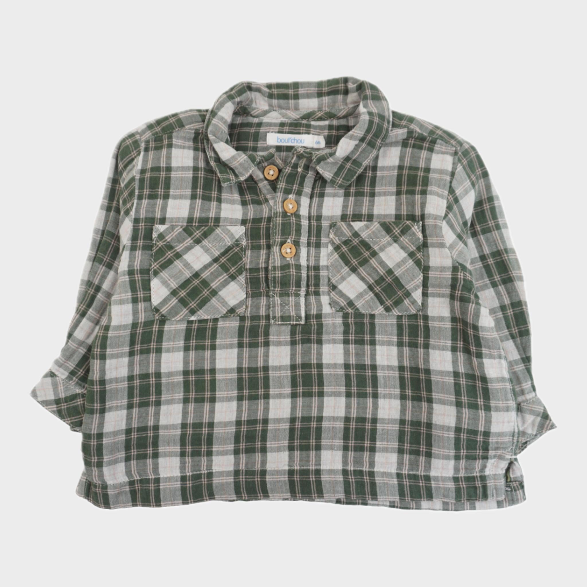 Chemise Vert - 6 mois