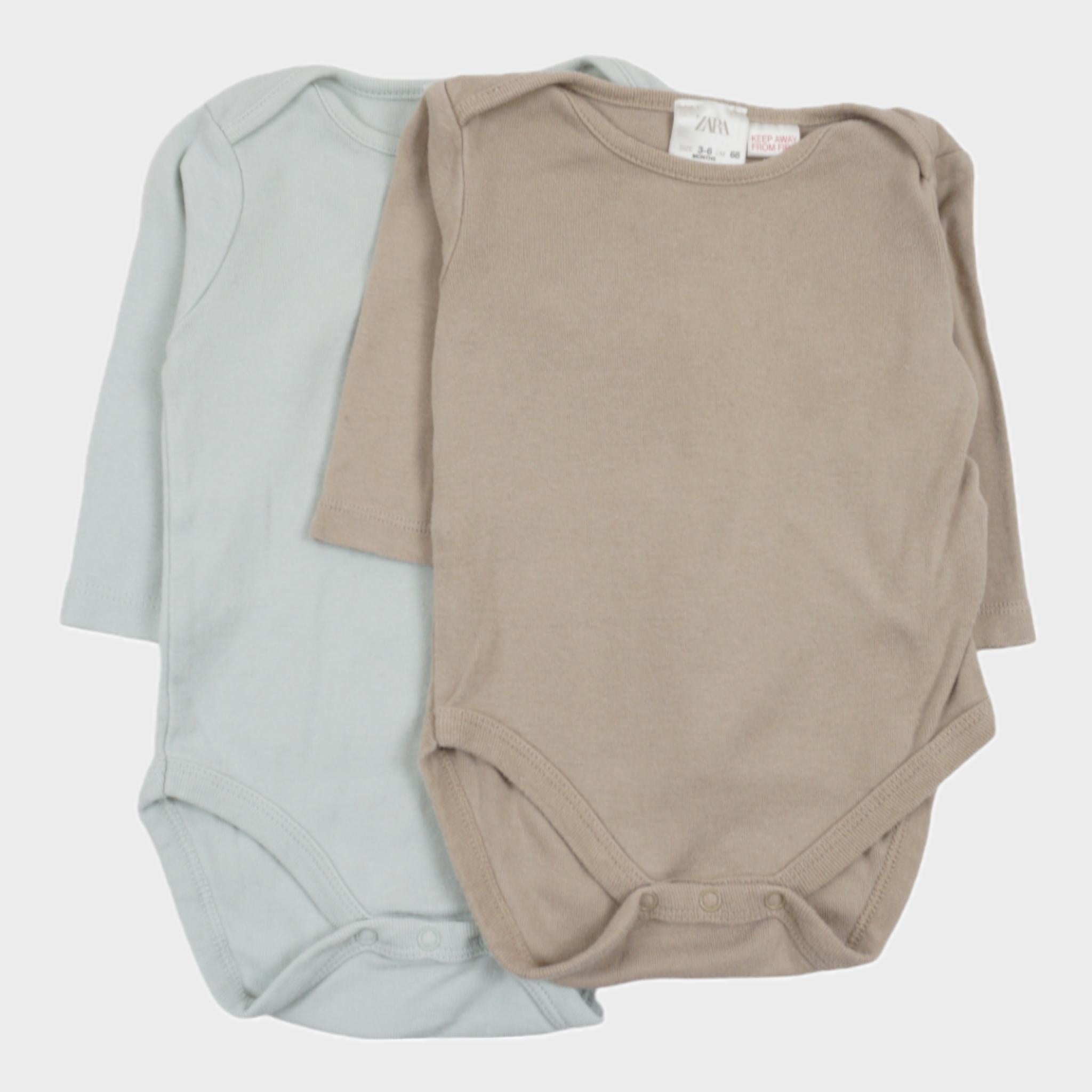 Lot de 2 bodies Multicolore - 3/6 mois