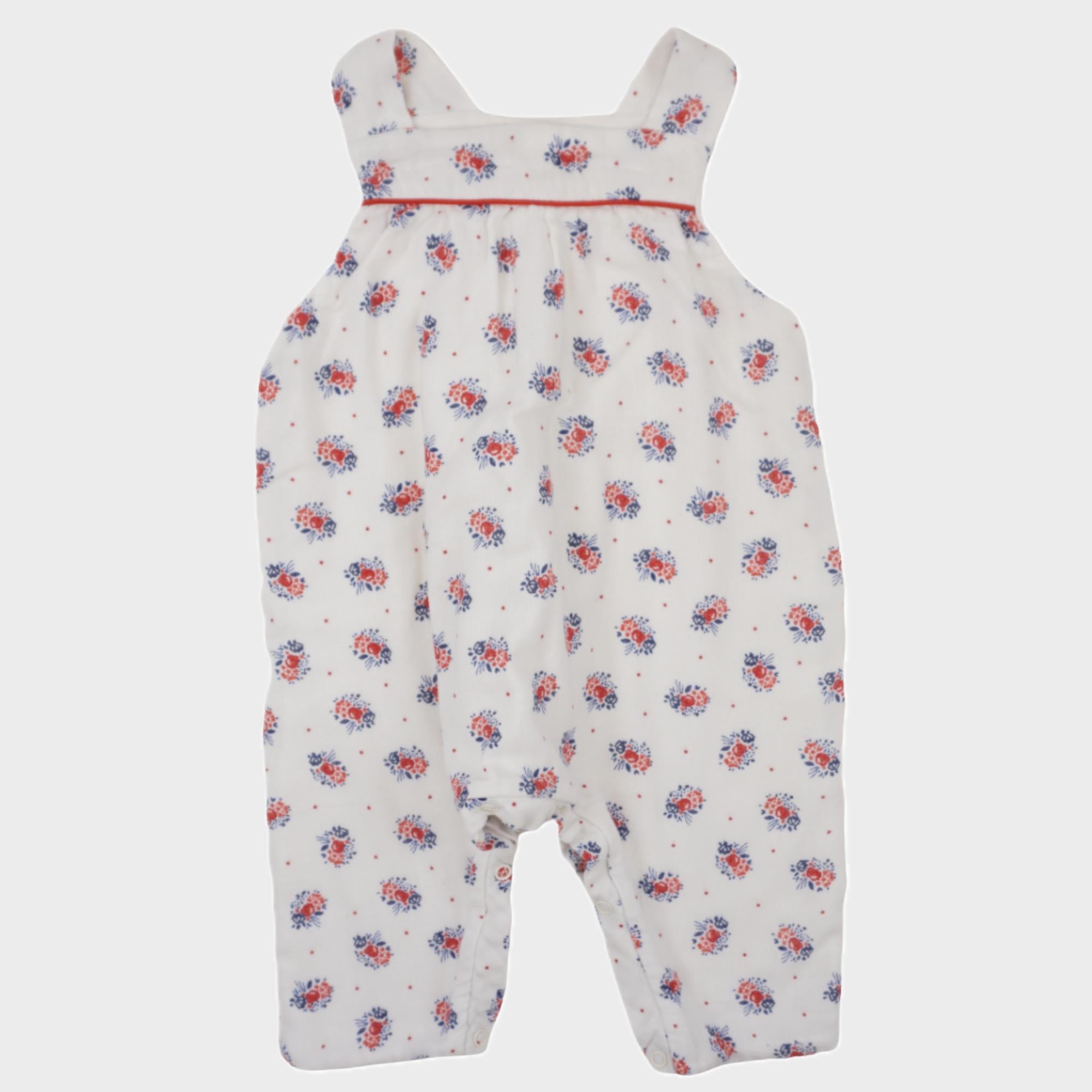 Salopette Blanc - 1 mois