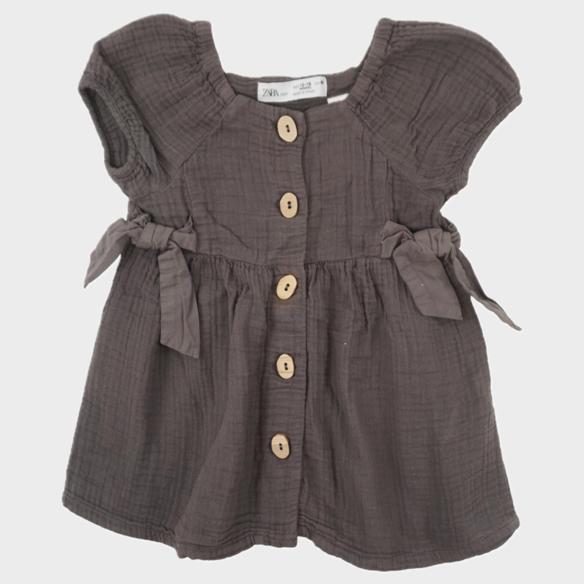 Robe Gris - 12/18 mois