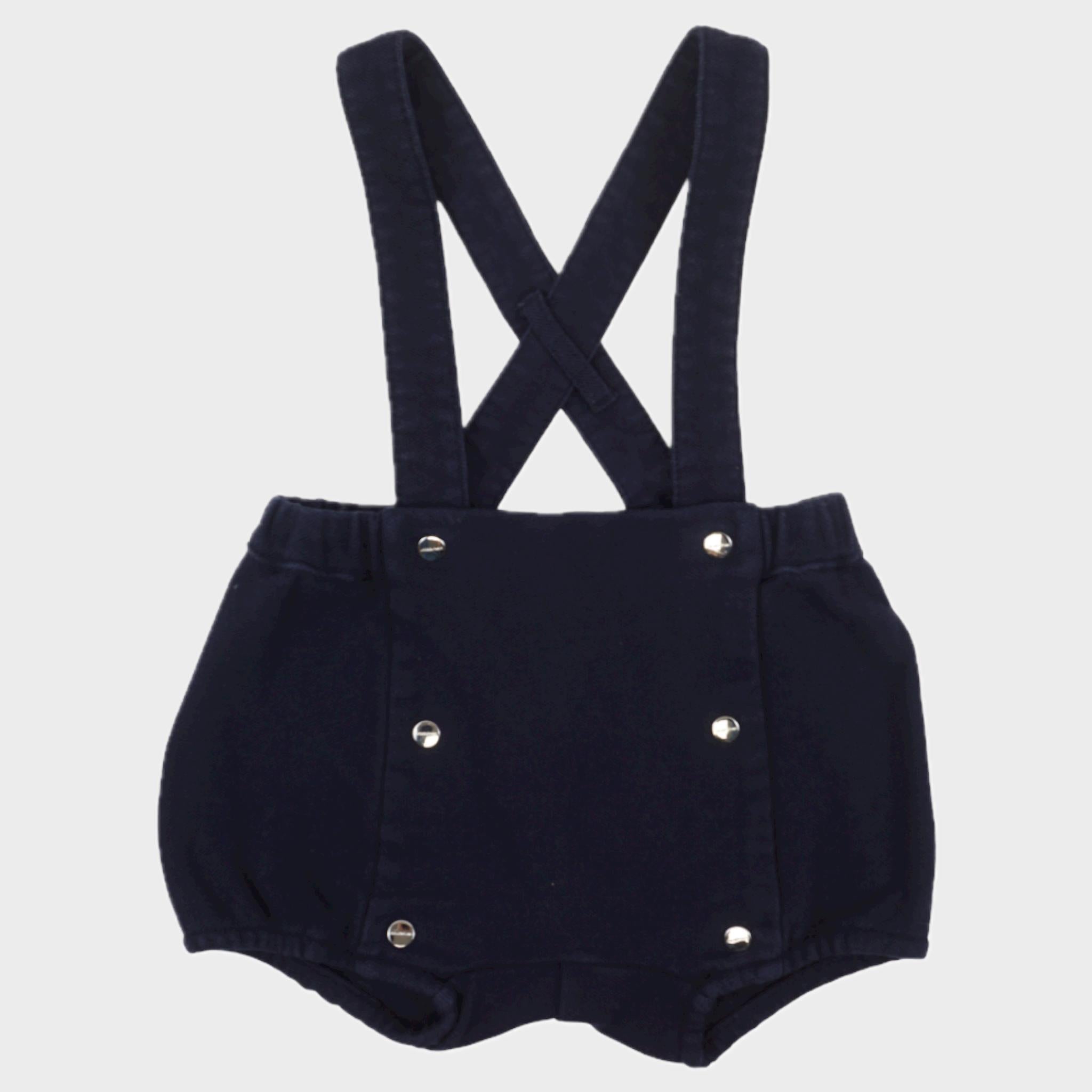 Bloomer à bretelles Bleu - 6 mois