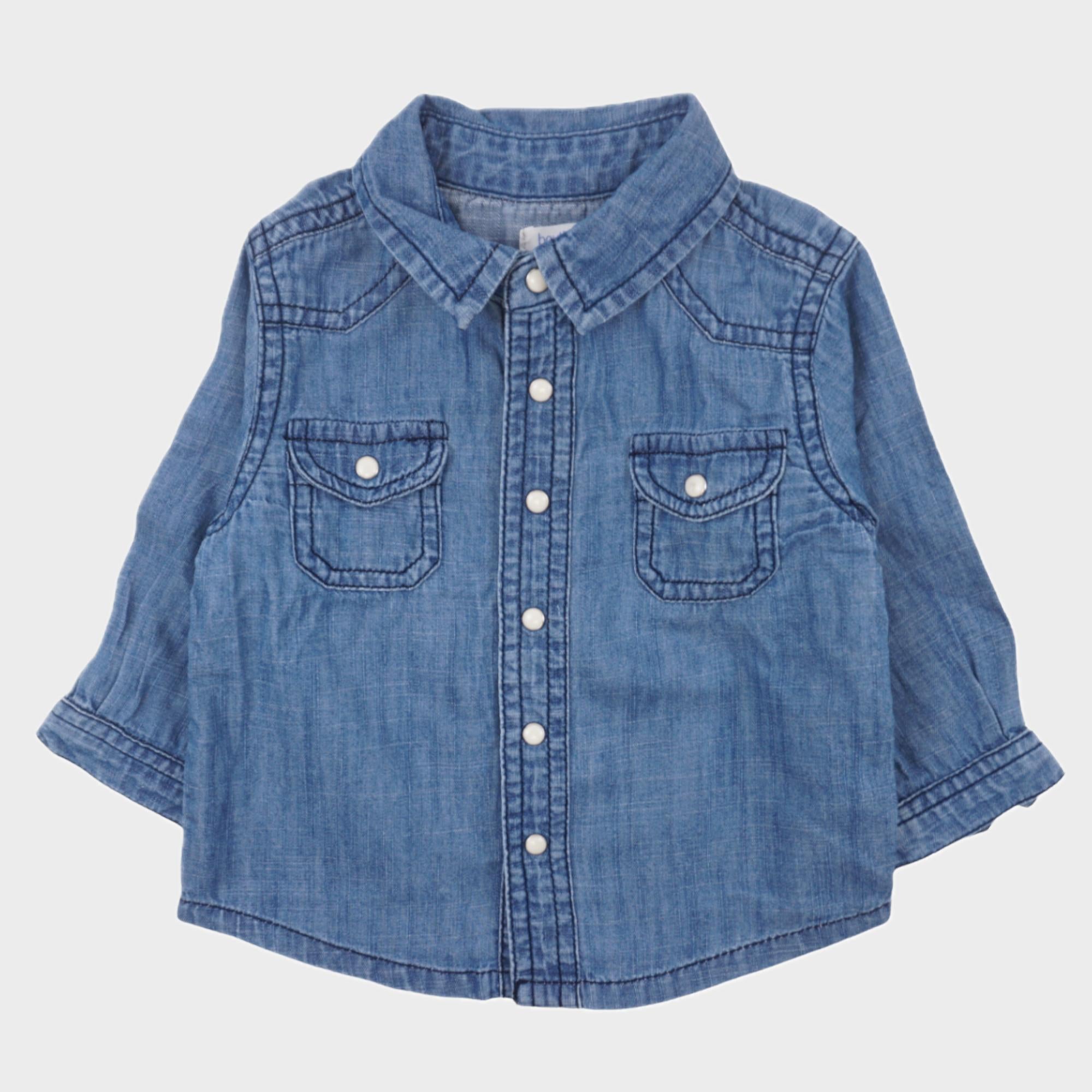 Chemise Bleu - 6 mois