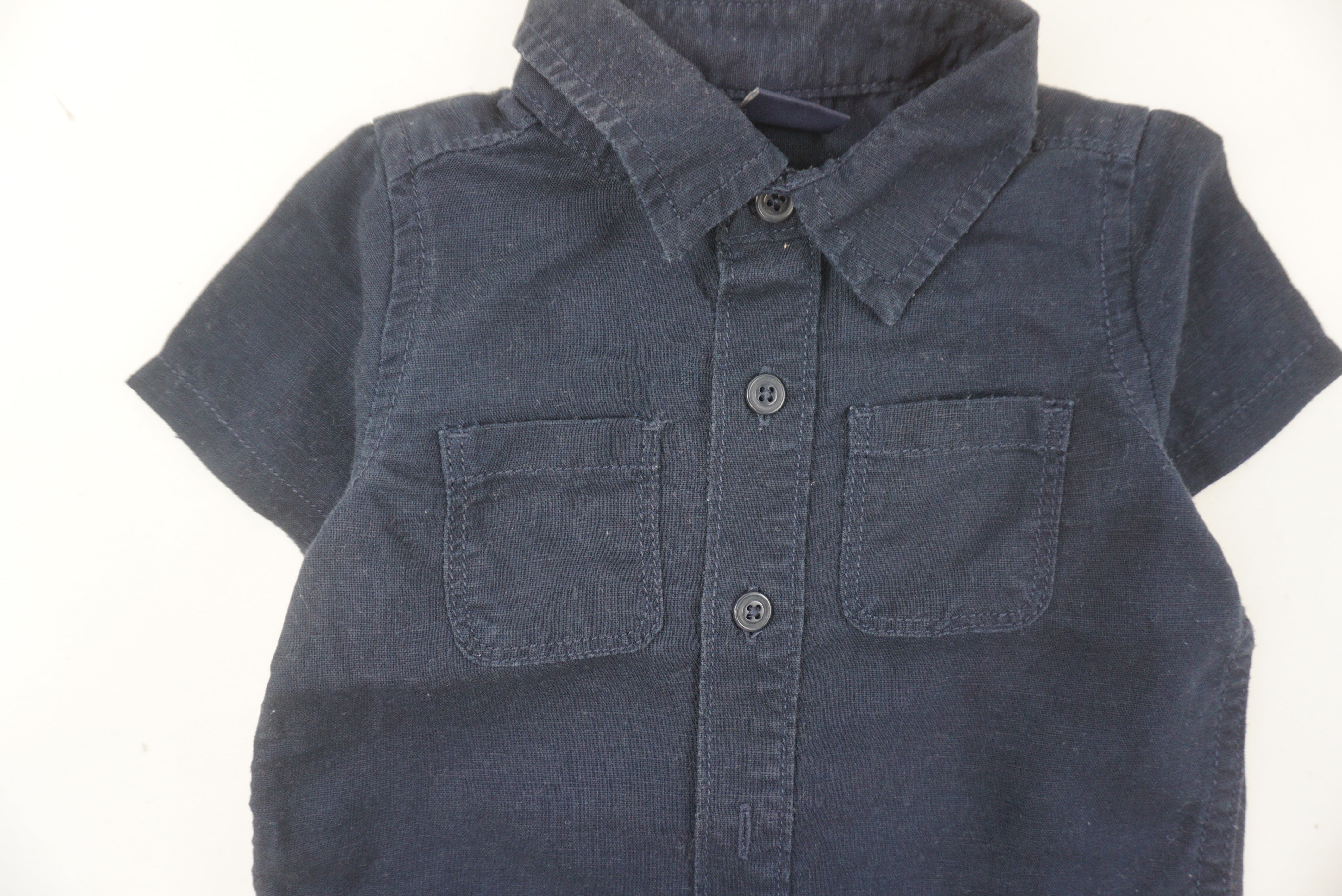 Combishort Bleu - 3/6 mois