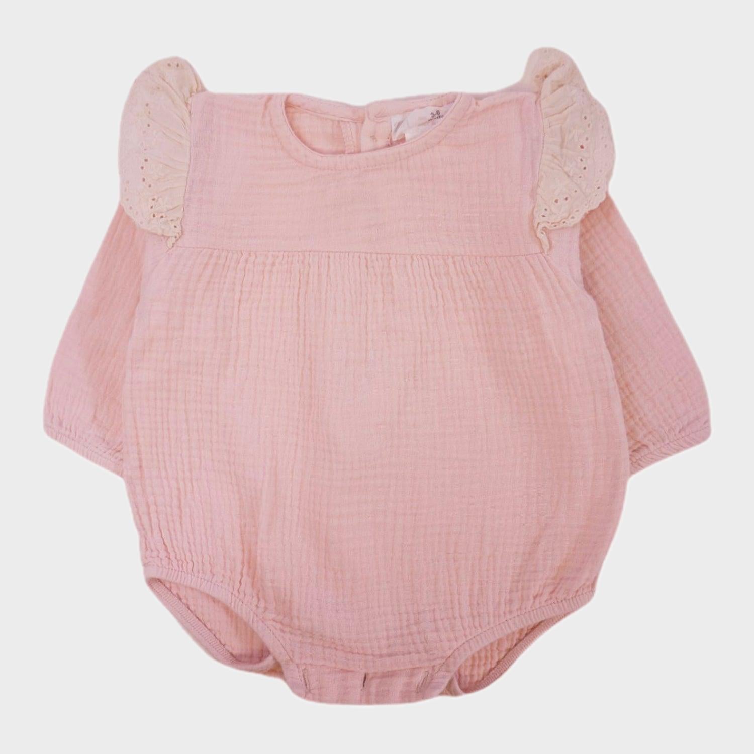 Barboteuse Rose - 3/6 mois