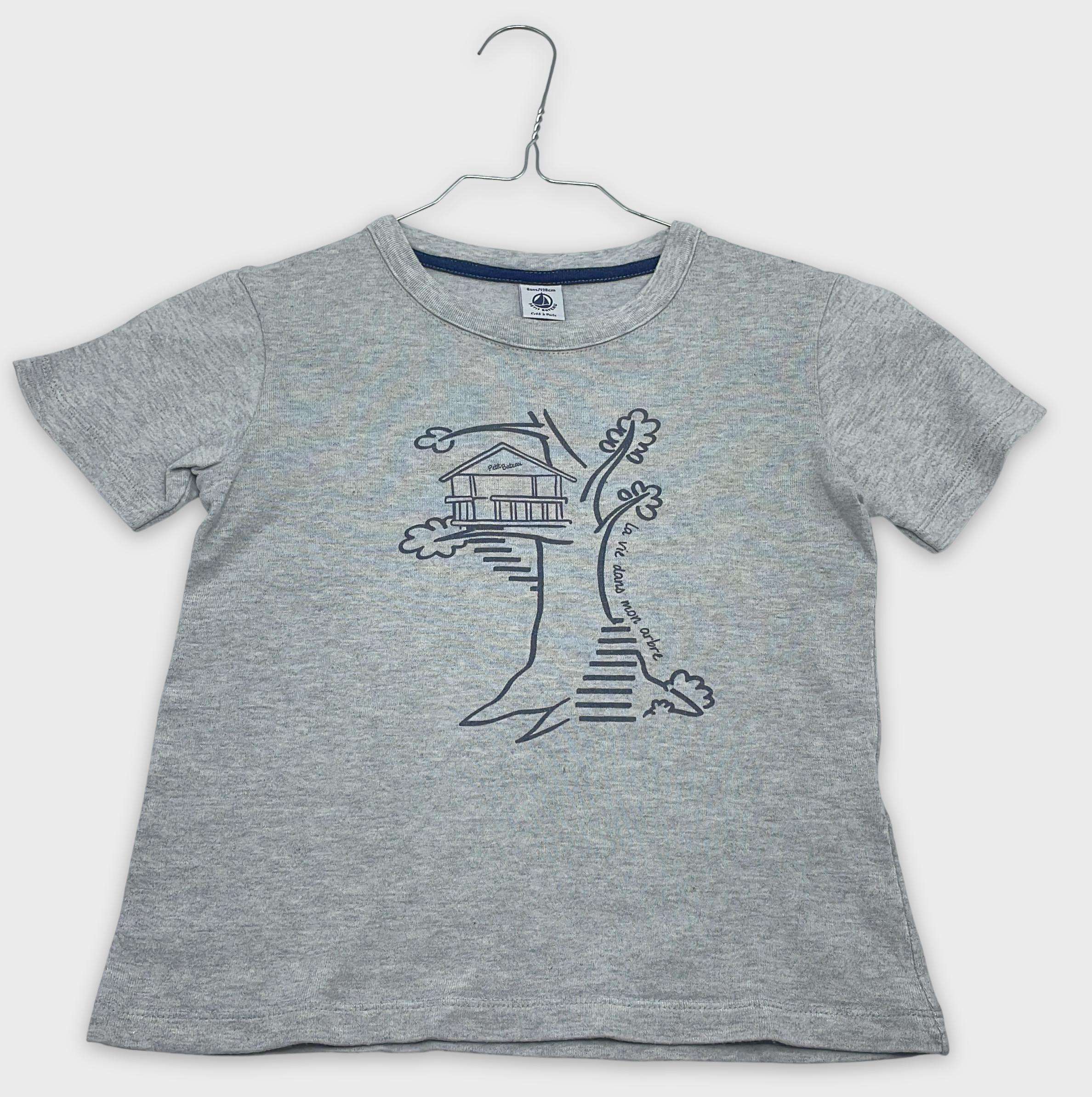 0-T-shirt manches courtes Petit Bateau 8 ans