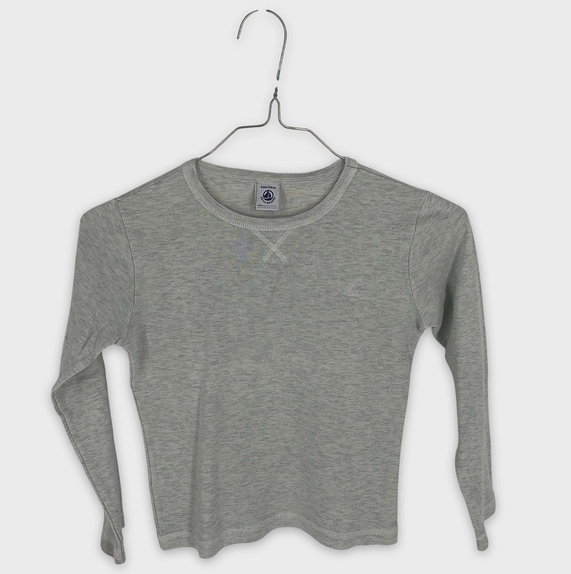 0-T-shirt manches longues Petit Bateau 6 ans