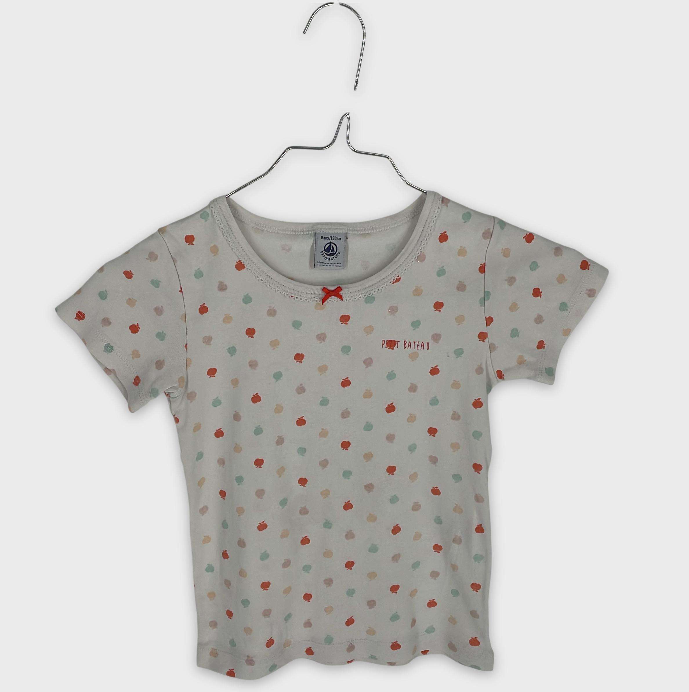 0-T-shirt manches courtes Petit Bateau 8 ans