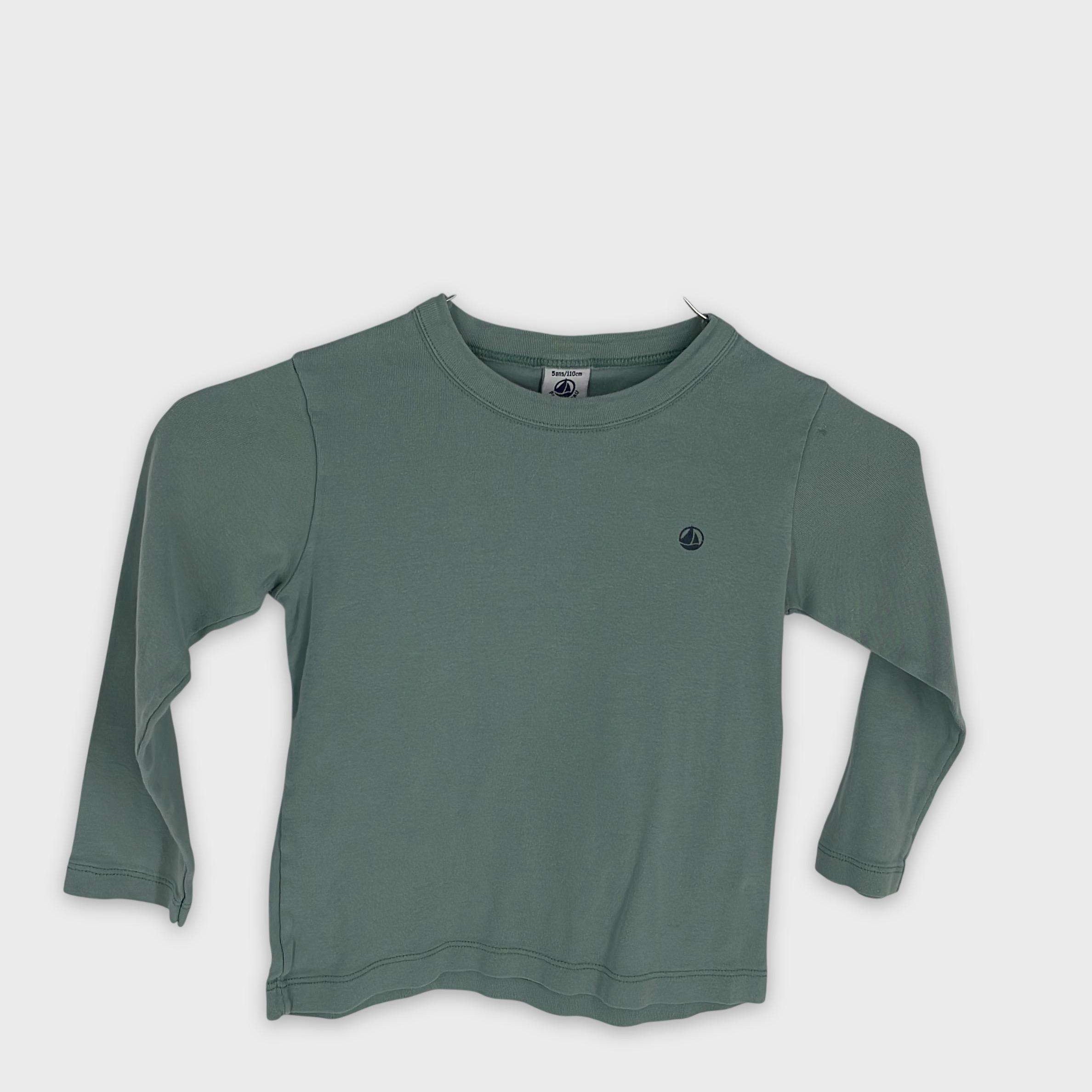 0-T-shirt manches longues Petit Bateau 5 ans