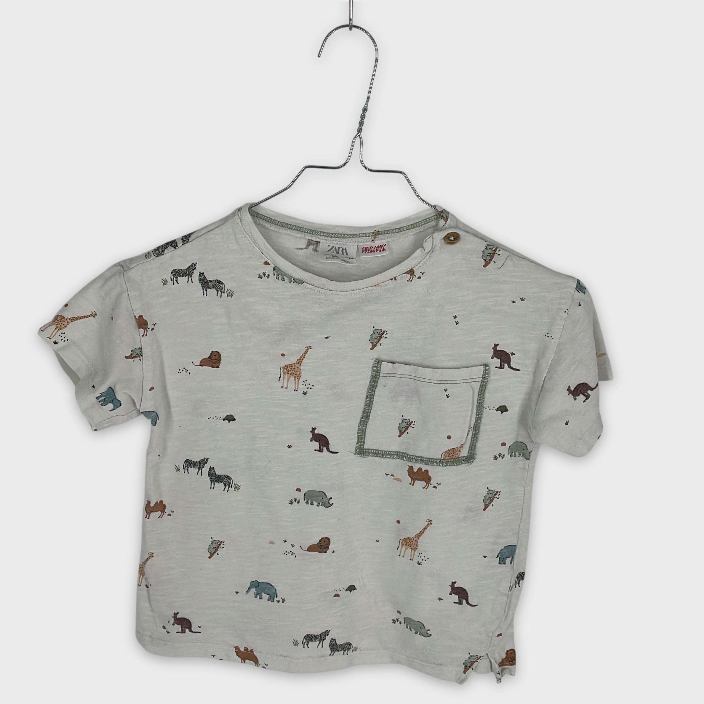 0-T-shirt manches courtes Zara Kids 4-5 Ans