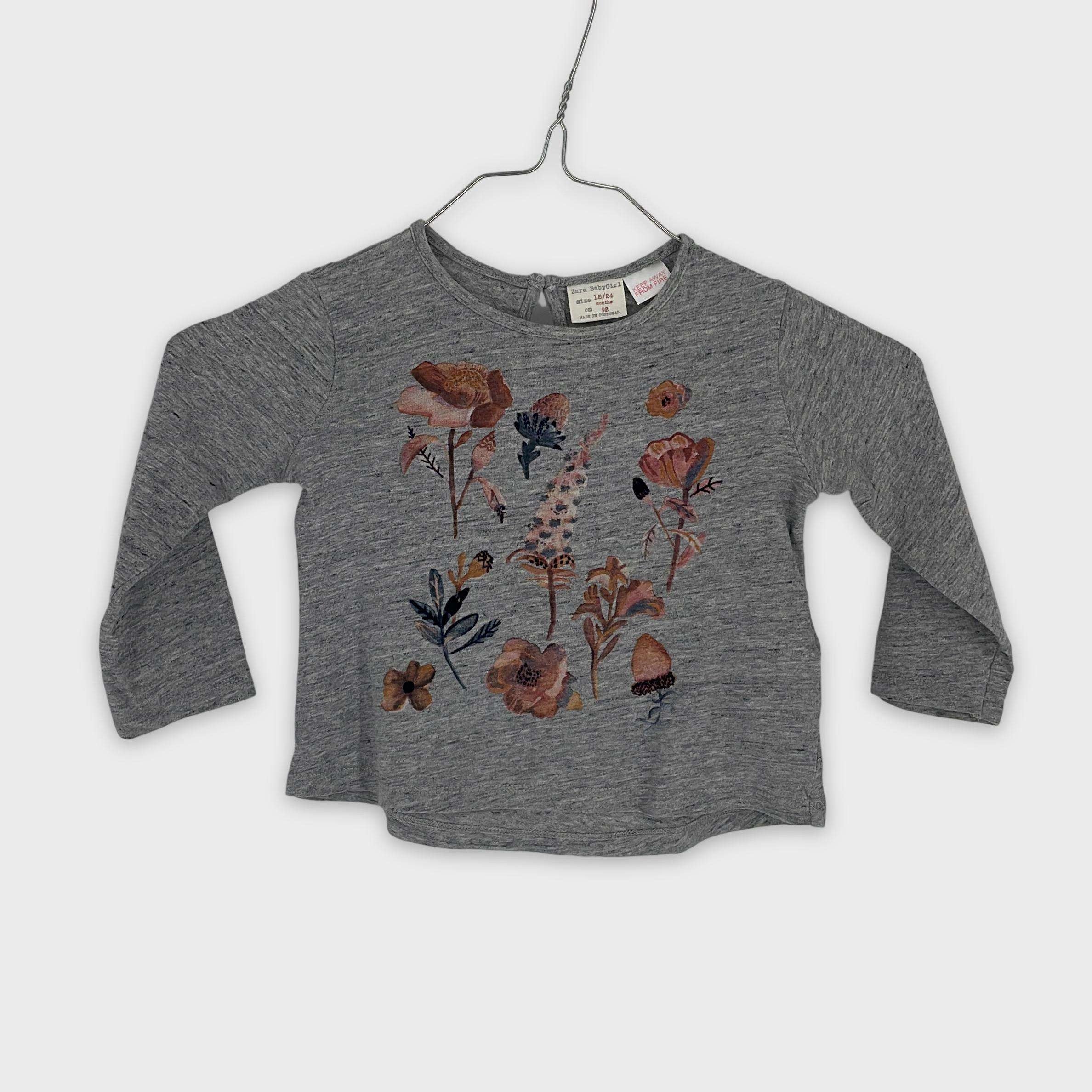 0-T-shirt manches longues Zara Baby 18-24 Mois