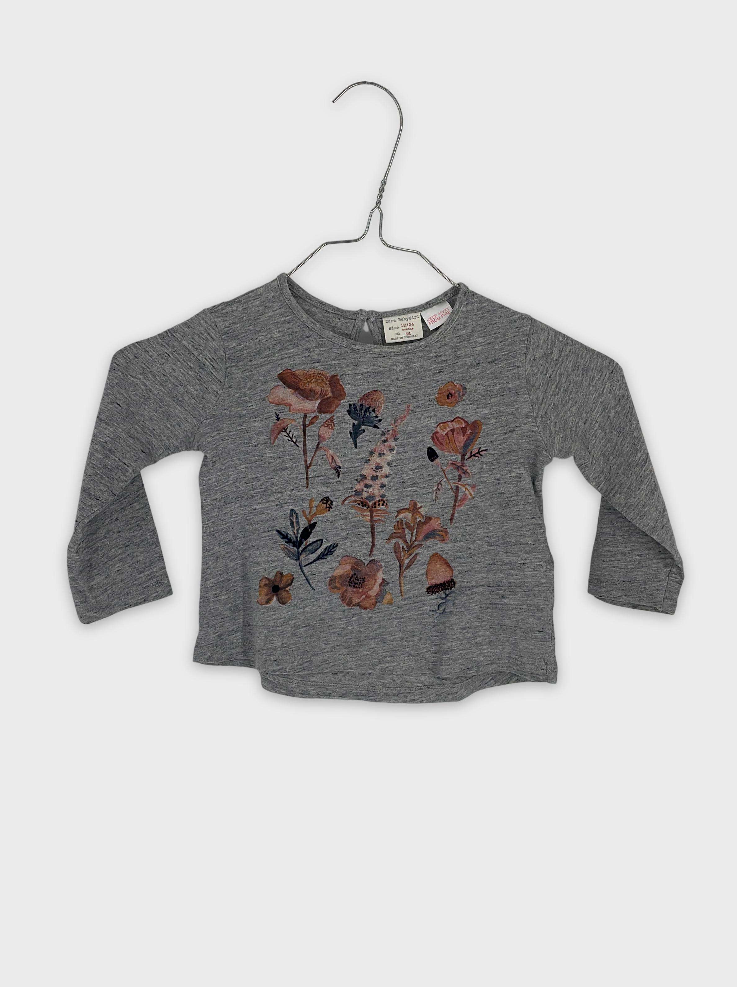 0-T-shirt manches longues Zara Baby 18-24 Mois