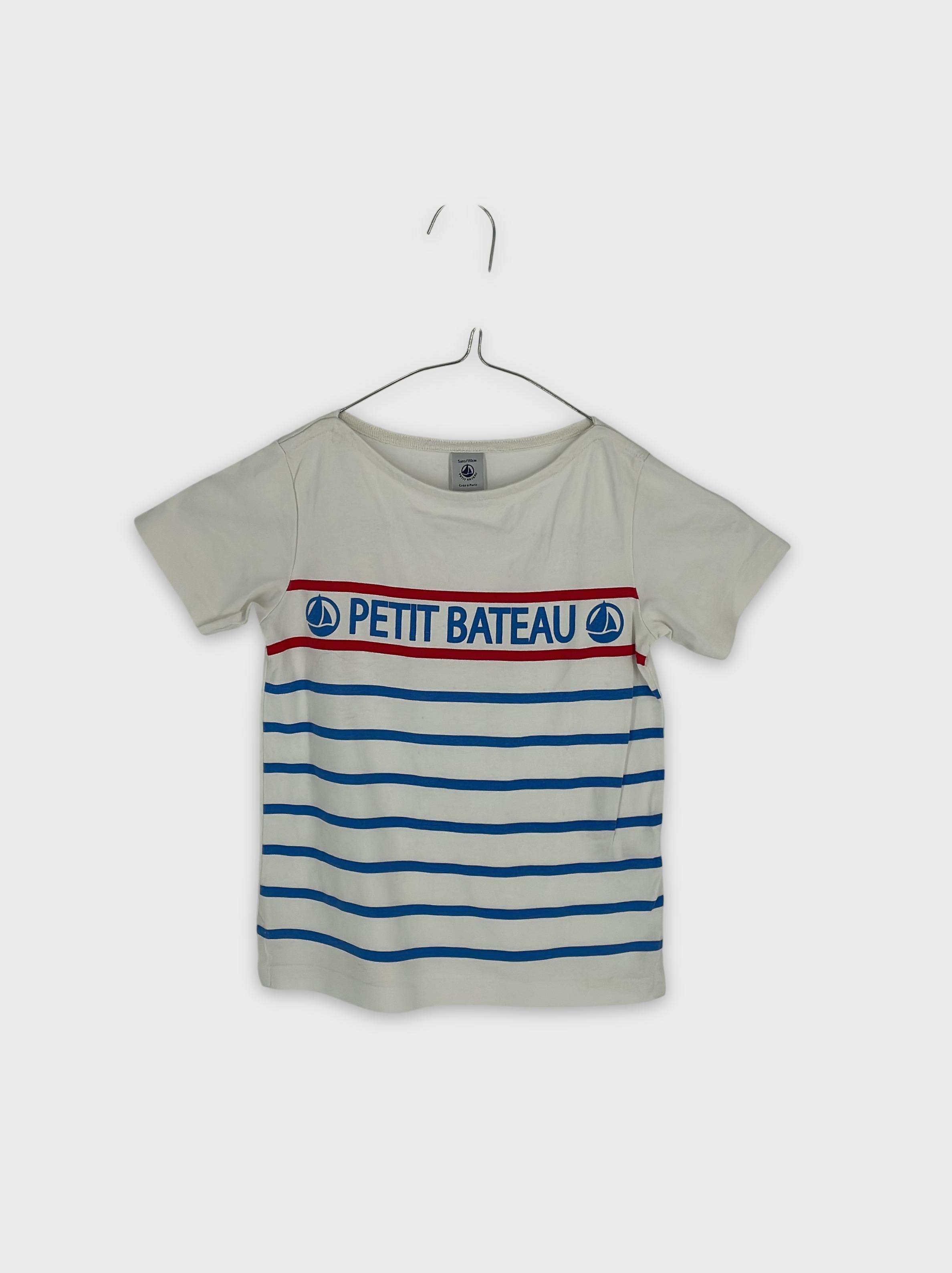 0-T-shirt manches courtes Petit Bateau 5 ans