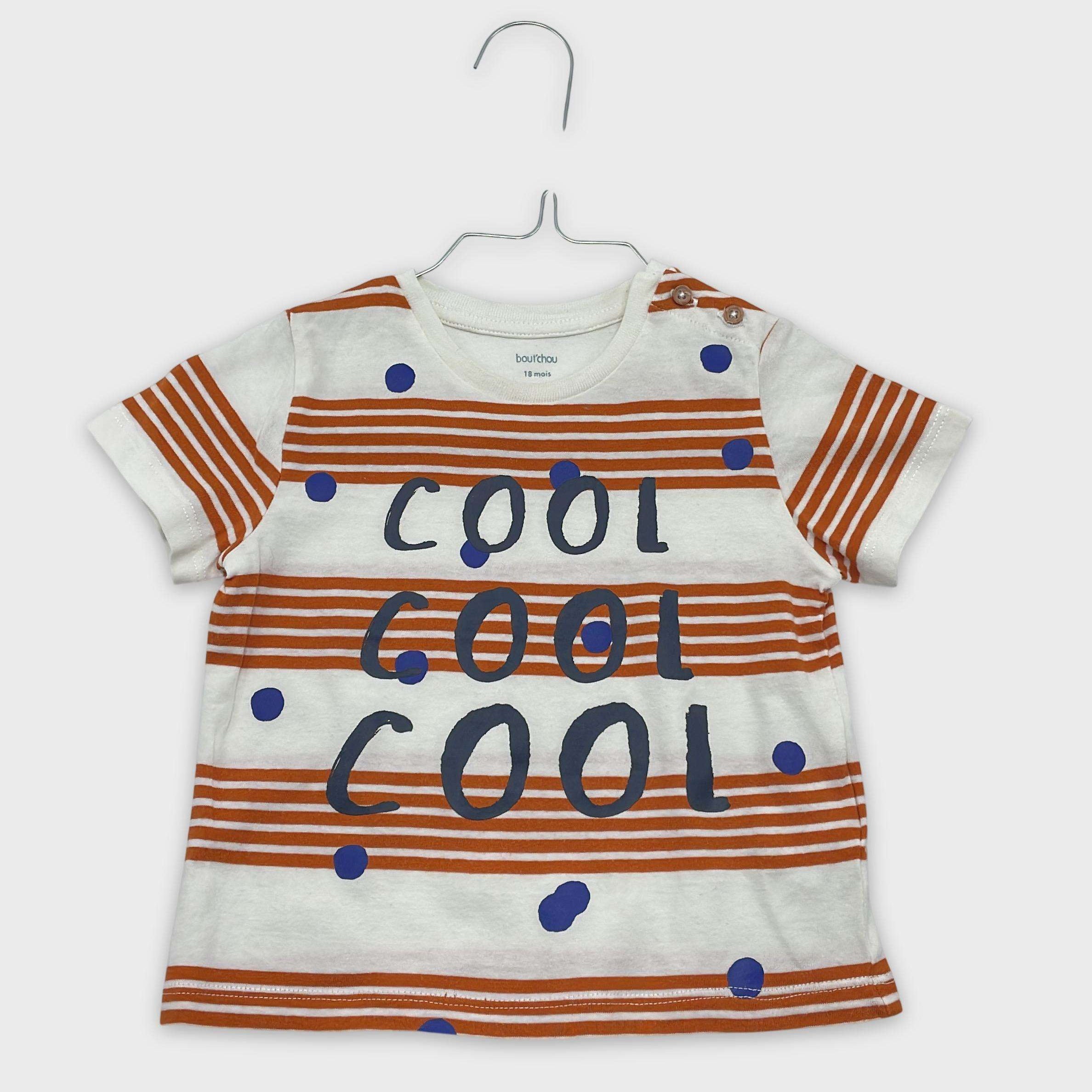 0-T-shirt manches courtes Bout'Chou 18 mois